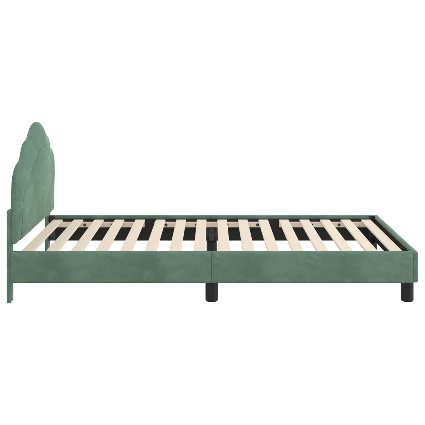 Bedframe voor kinderen met hoofdbord Zeegroen 80 x 200 cm is nu te koop bij PeponiXL, paradijselijk wonen!