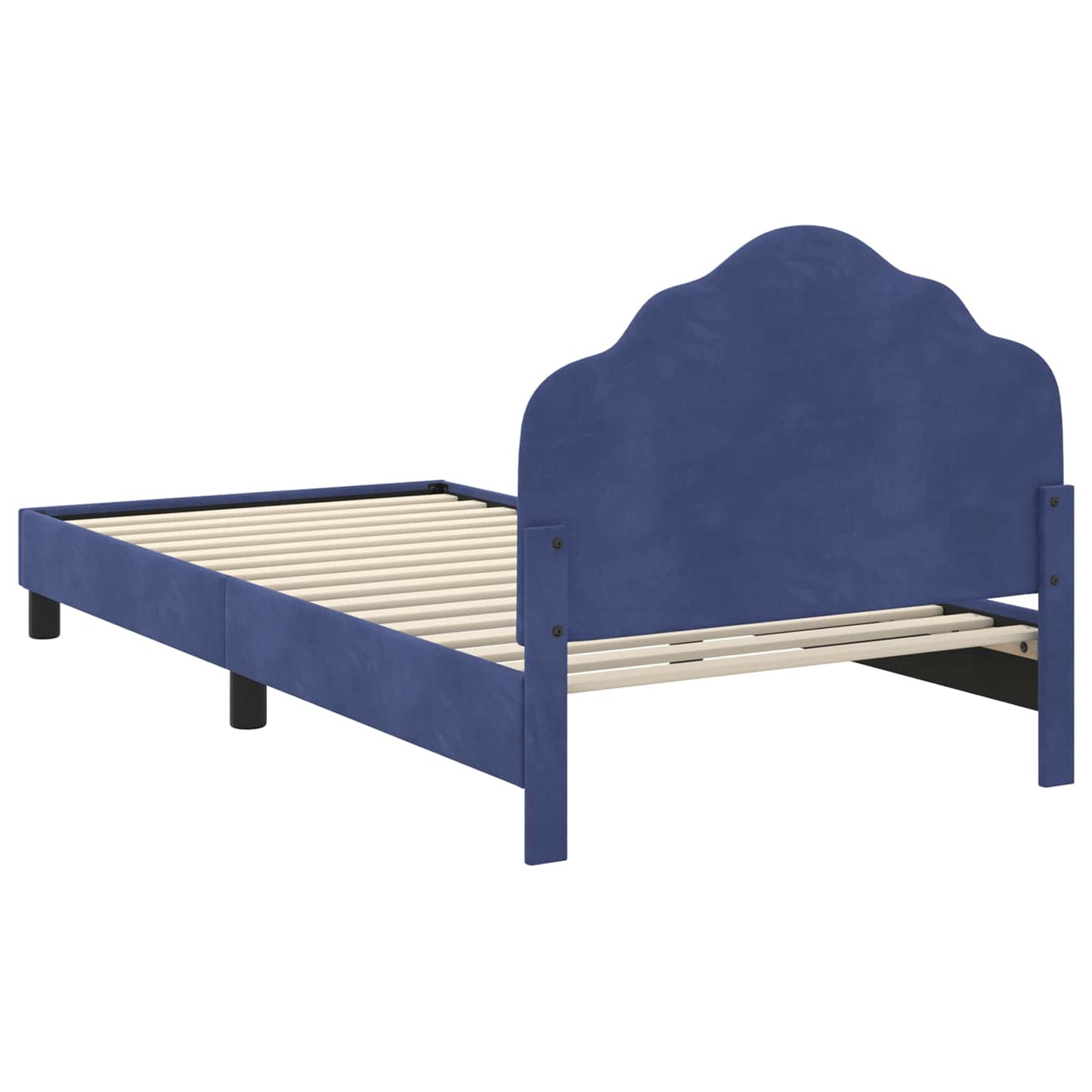 Bedframe voor kinderen met hoofdbord Politieblauw 80 x 200 cm is nu te koop bij PeponiXL, paradijselijk wonen!