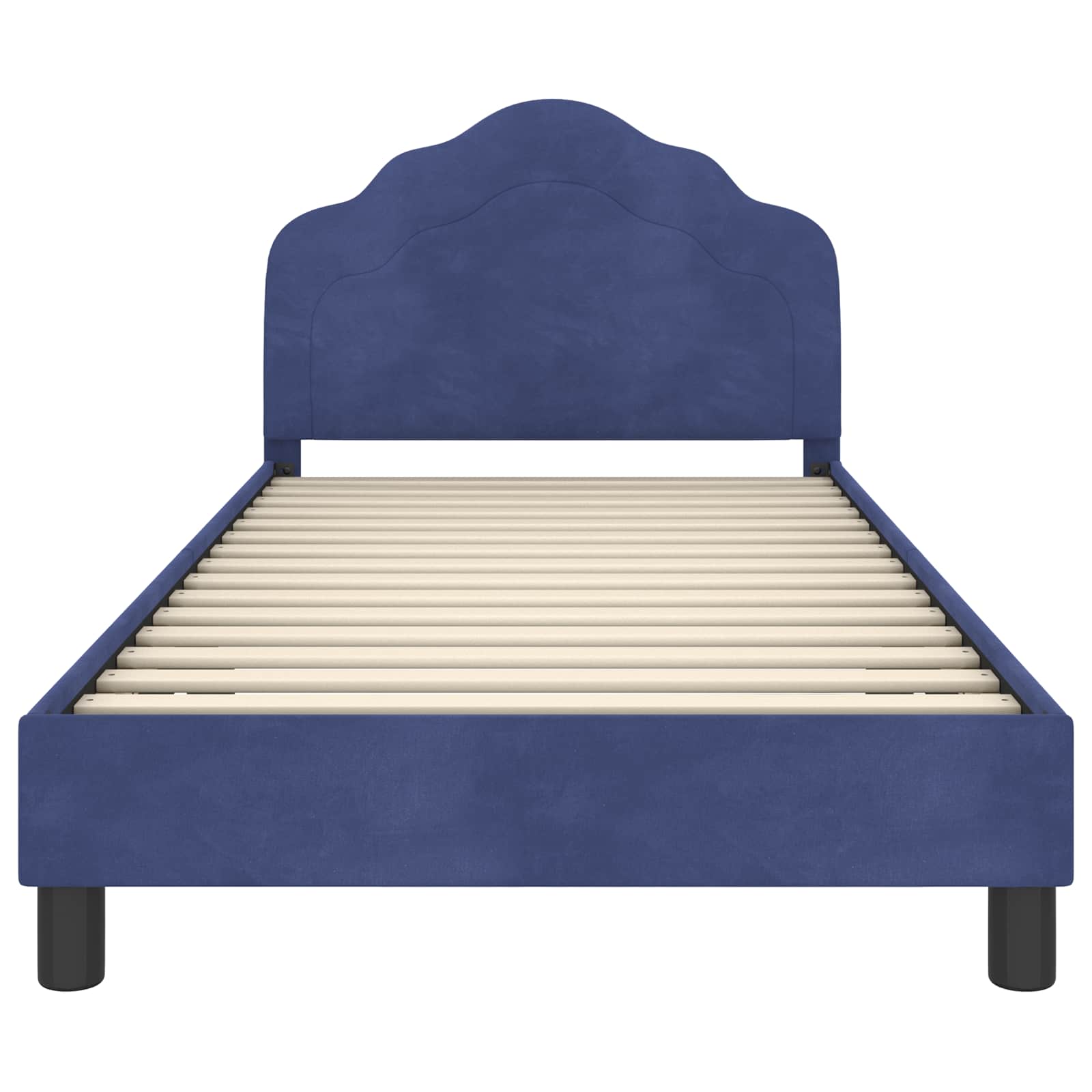 Bedframe voor kinderen met hoofdbord Politieblauw 80 x 200 cm is nu te koop bij PeponiXL, paradijselijk wonen!