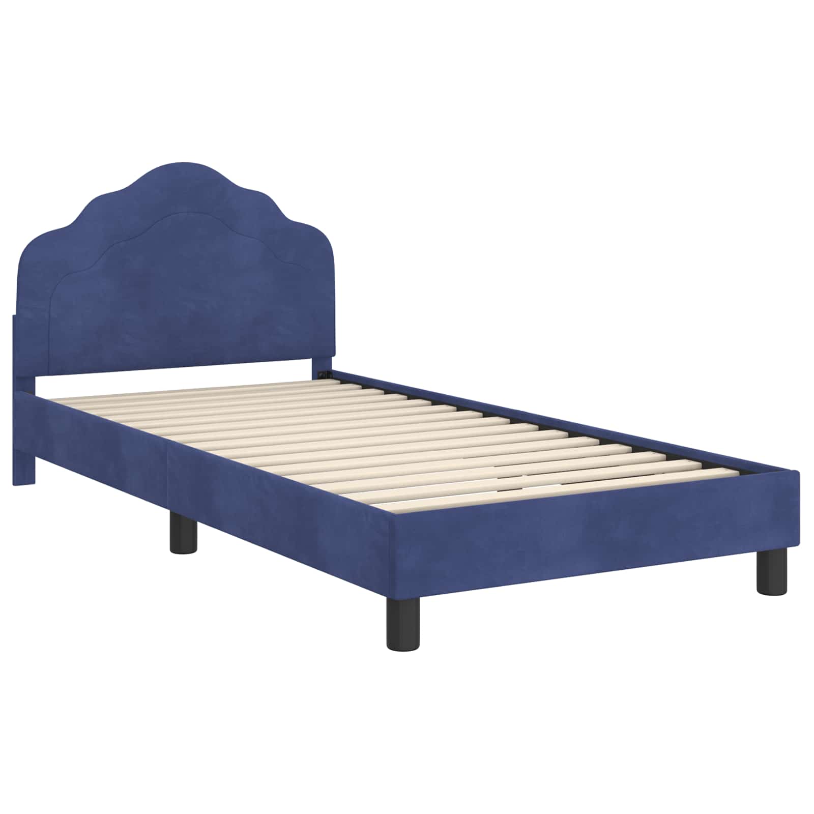Bedframe voor kinderen met hoofdbord Politieblauw 90 x 190 cm is nu te koop bij PeponiXL, paradijselijk wonen!