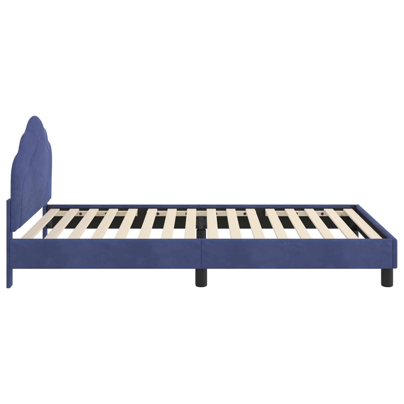 Bedframe voor kinderen met hoofdbord Politieblauw 90 x 190 cm is nu te koop bij PeponiXL, paradijselijk wonen!