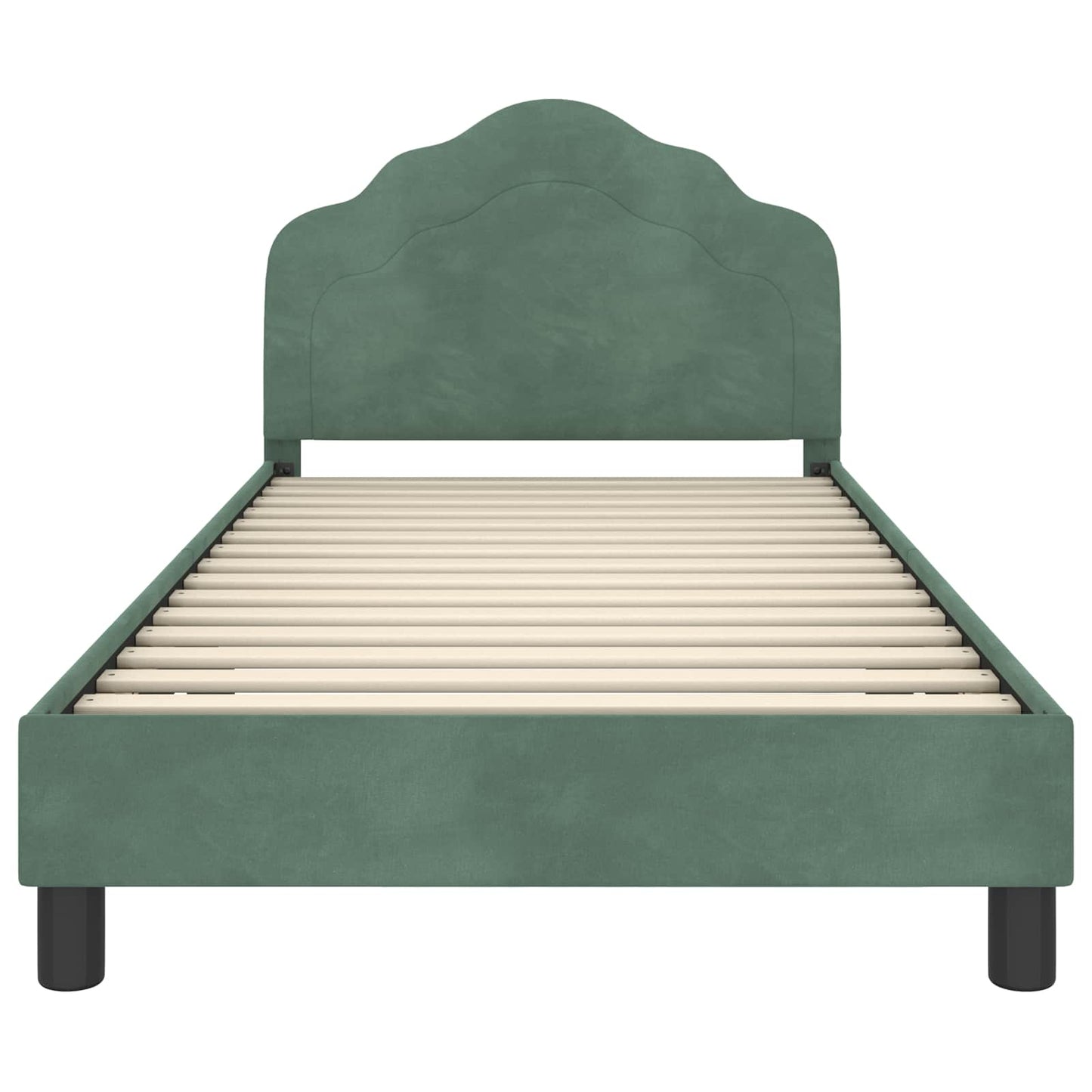 Bedframe voor kinderen met hoofdbord Zeegroen 90 x 200 cm is nu te koop bij PeponiXL, paradijselijk wonen!