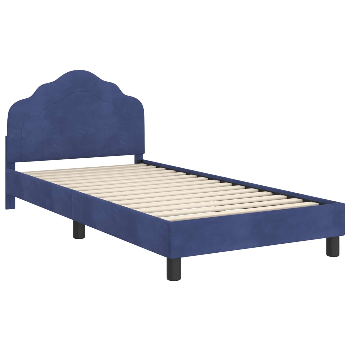 Bedframe voor kinderen met hoofdbord Politieblauw 90 x 200 cm is nu te koop bij PeponiXL, paradijselijk wonen!