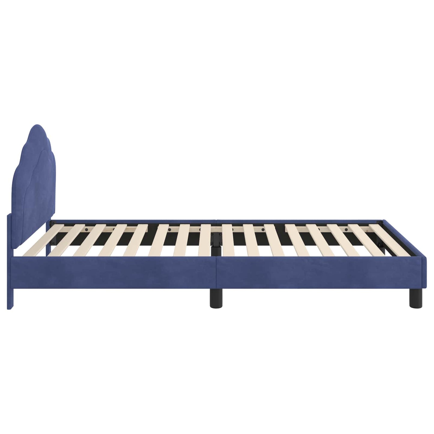 Bedframe voor kinderen met hoofdbord Politieblauw 90 x 200 cm is nu te koop bij PeponiXL, paradijselijk wonen!