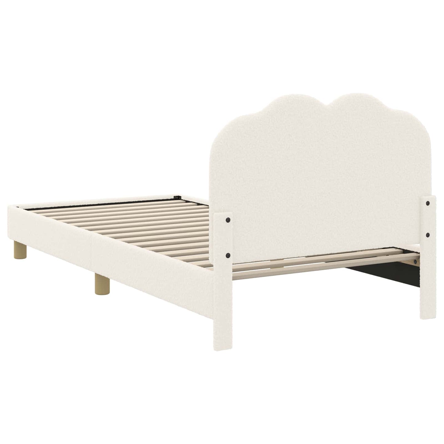 Bedframe voor kinderen met hoofdbord Crème 90 x 200 cm is nu te koop bij PeponiXL, paradijselijk wonen!