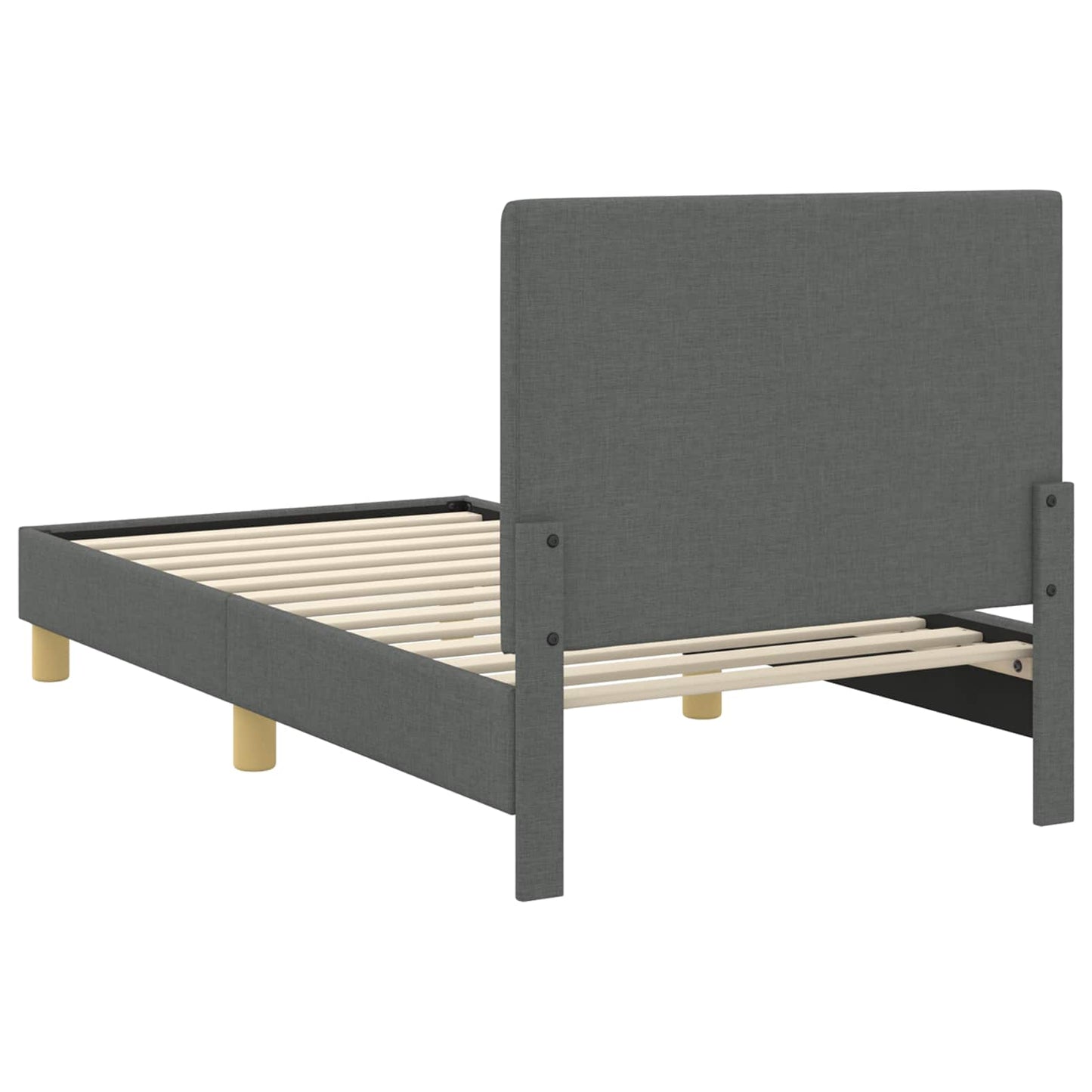 Bedframe voor kinderen met hoofdbord Donkergrijs 80 x 160 cm is nu te koop bij PeponiXL, paradijselijk wonen!