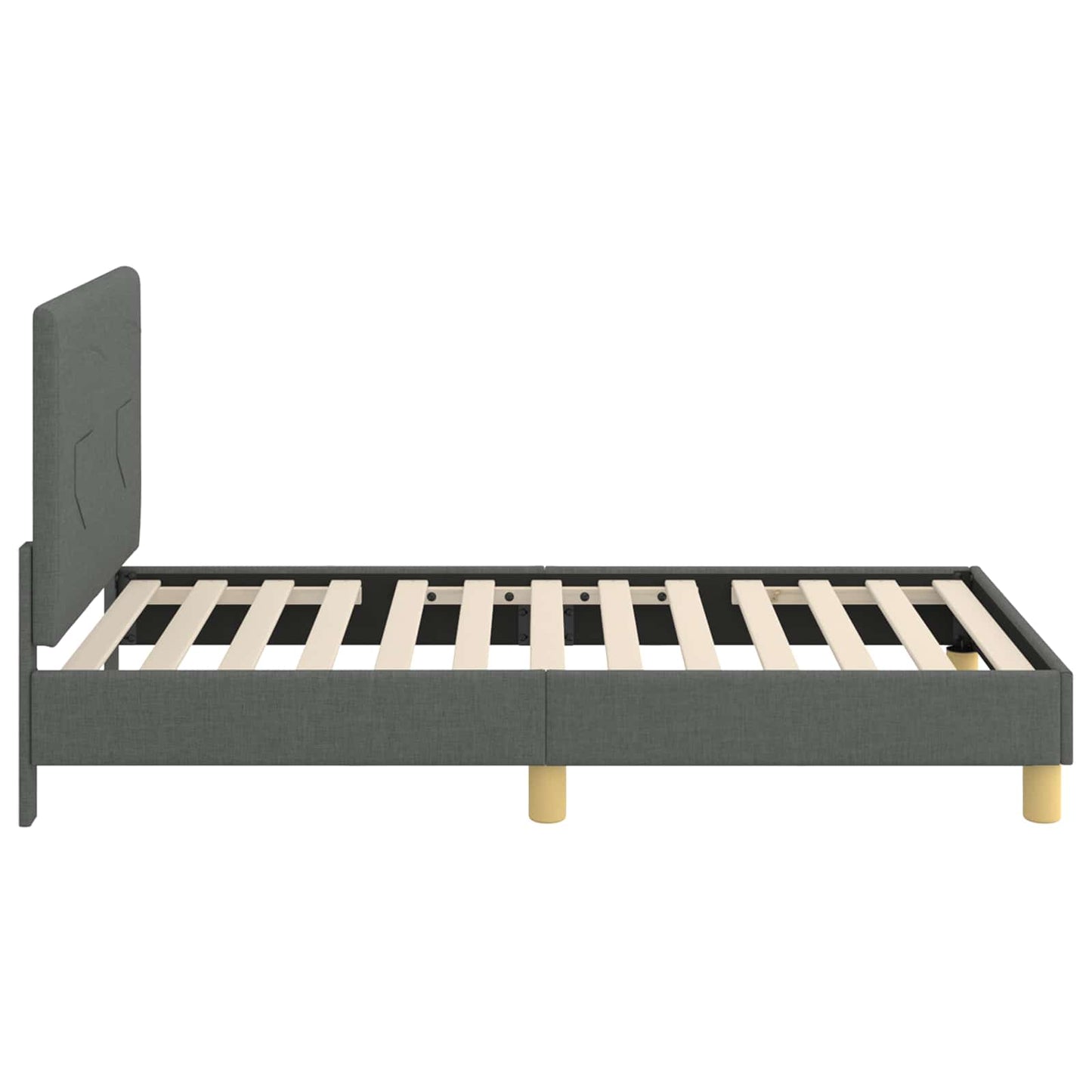 Bedframe voor kinderen met hoofdbord Donkergrijs 80 x 160 cm is nu te koop bij PeponiXL, paradijselijk wonen!