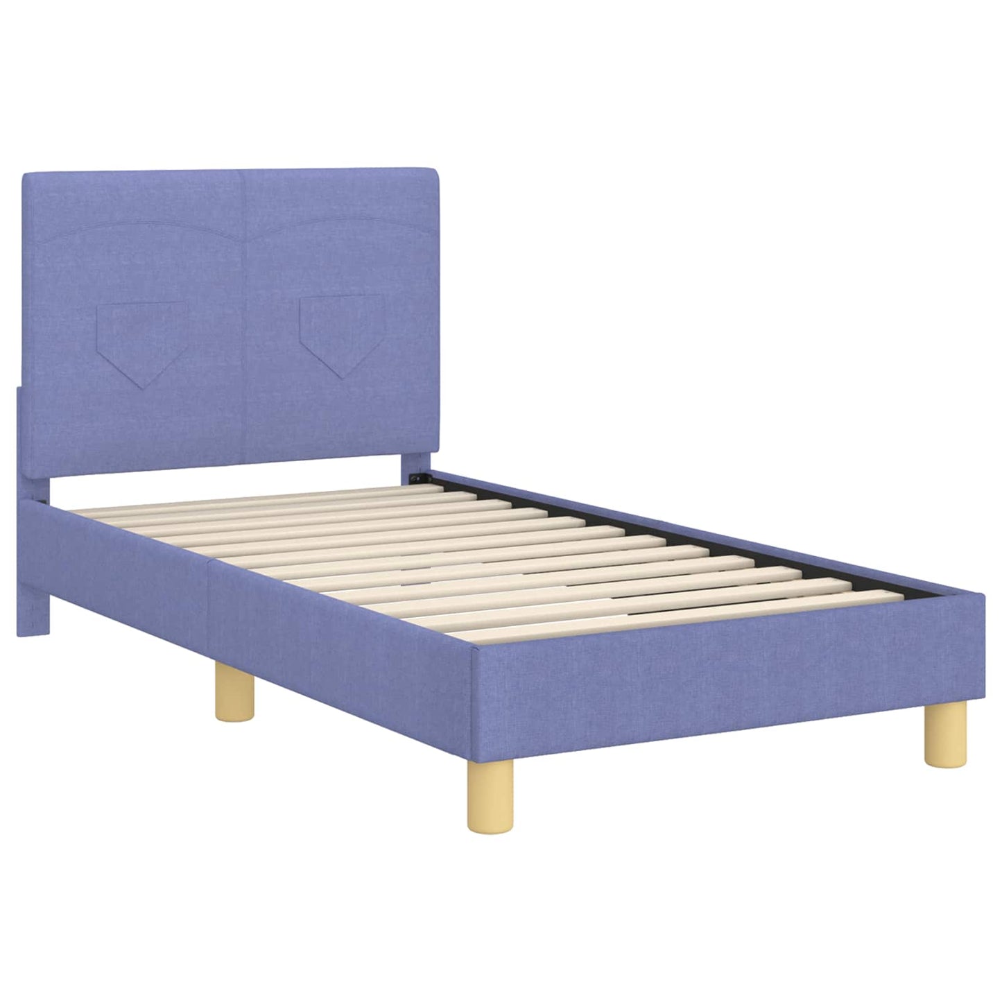 Bedframe voor kinderen met hoofdbord Jeans Blauw 80 x 160 cm is nu te koop bij PeponiXL, paradijselijk wonen!