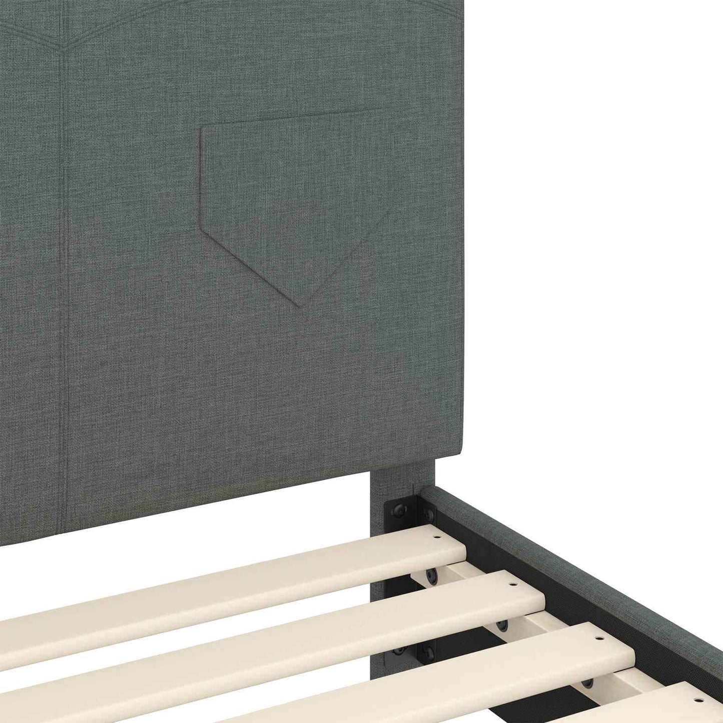 Bedframe voor kinderen met hoofdbord Donkergrijs 80 x 200 cm is nu te koop bij PeponiXL, paradijselijk wonen!