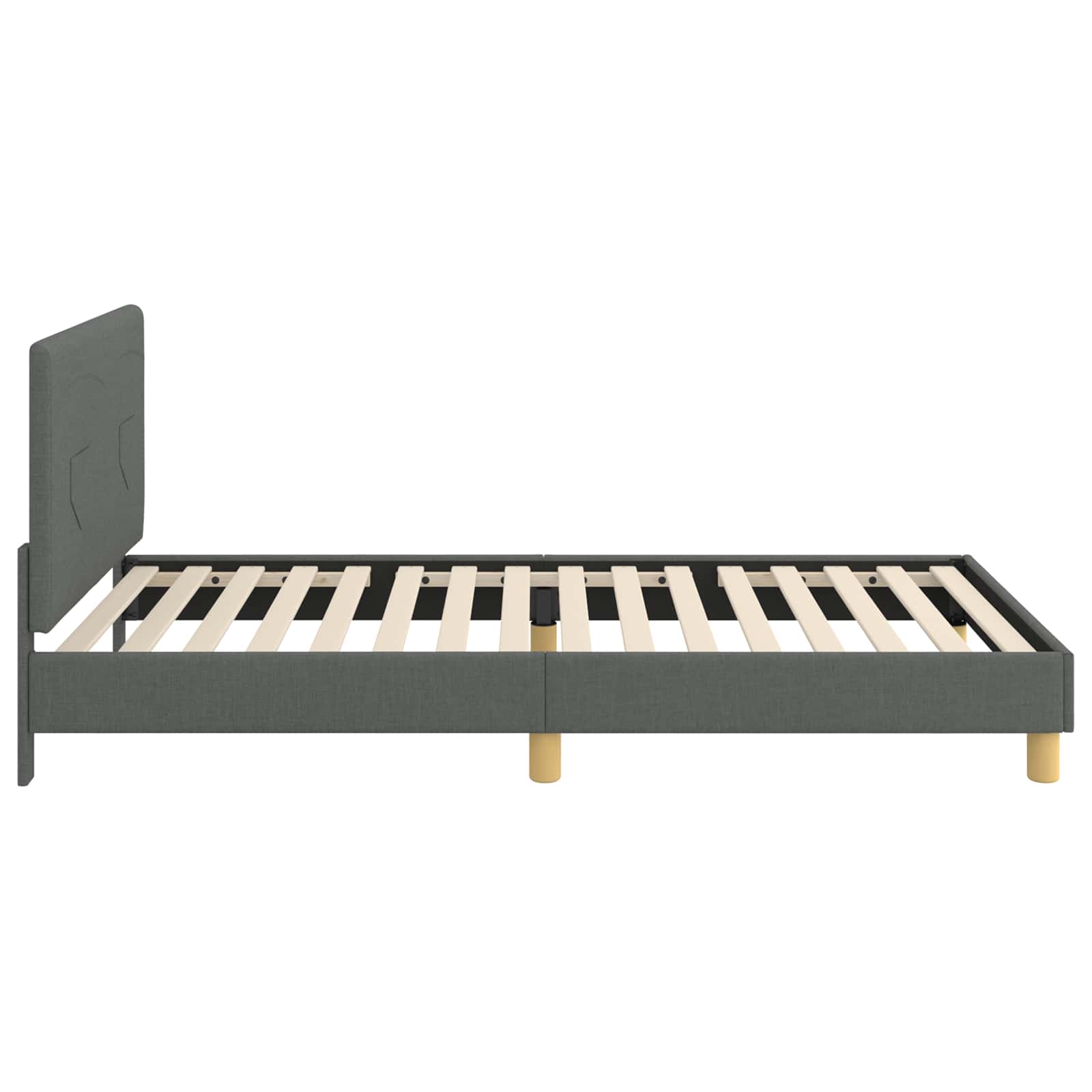 Bedframe voor kinderen met hoofdbord Donkergrijs 80 x 200 cm is nu te koop bij PeponiXL, paradijselijk wonen!