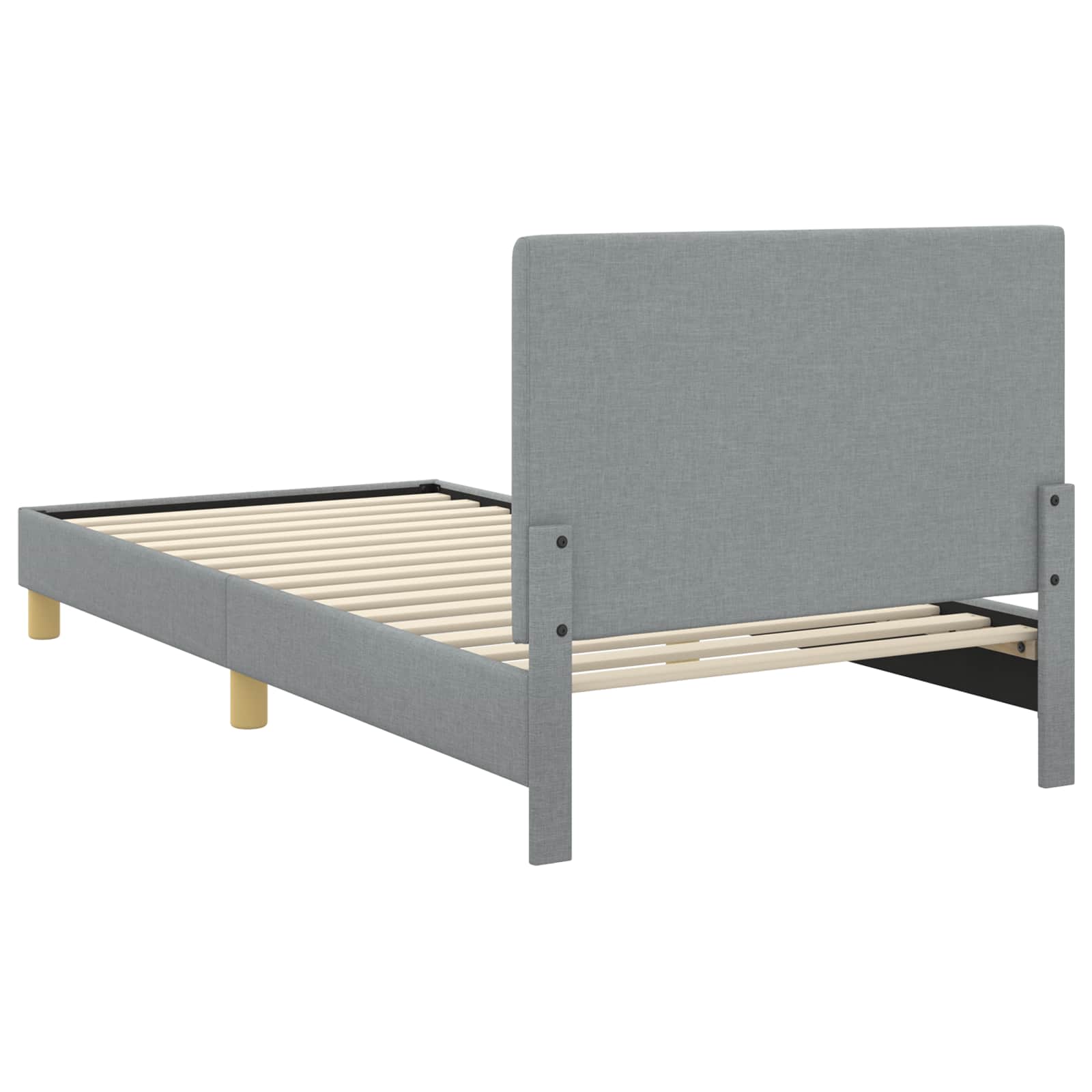 Bedframe voor kinderen met hoofdbord Lichtgrijs 90 x 190 cm is nu te koop bij PeponiXL, paradijselijk wonen!