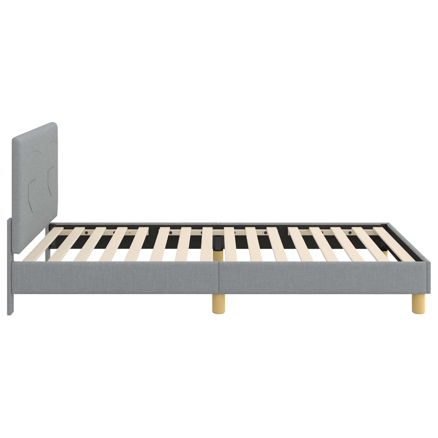 Bedframe voor kinderen met hoofdbord Lichtgrijs 90 x 190 cm is nu te koop bij PeponiXL, paradijselijk wonen!