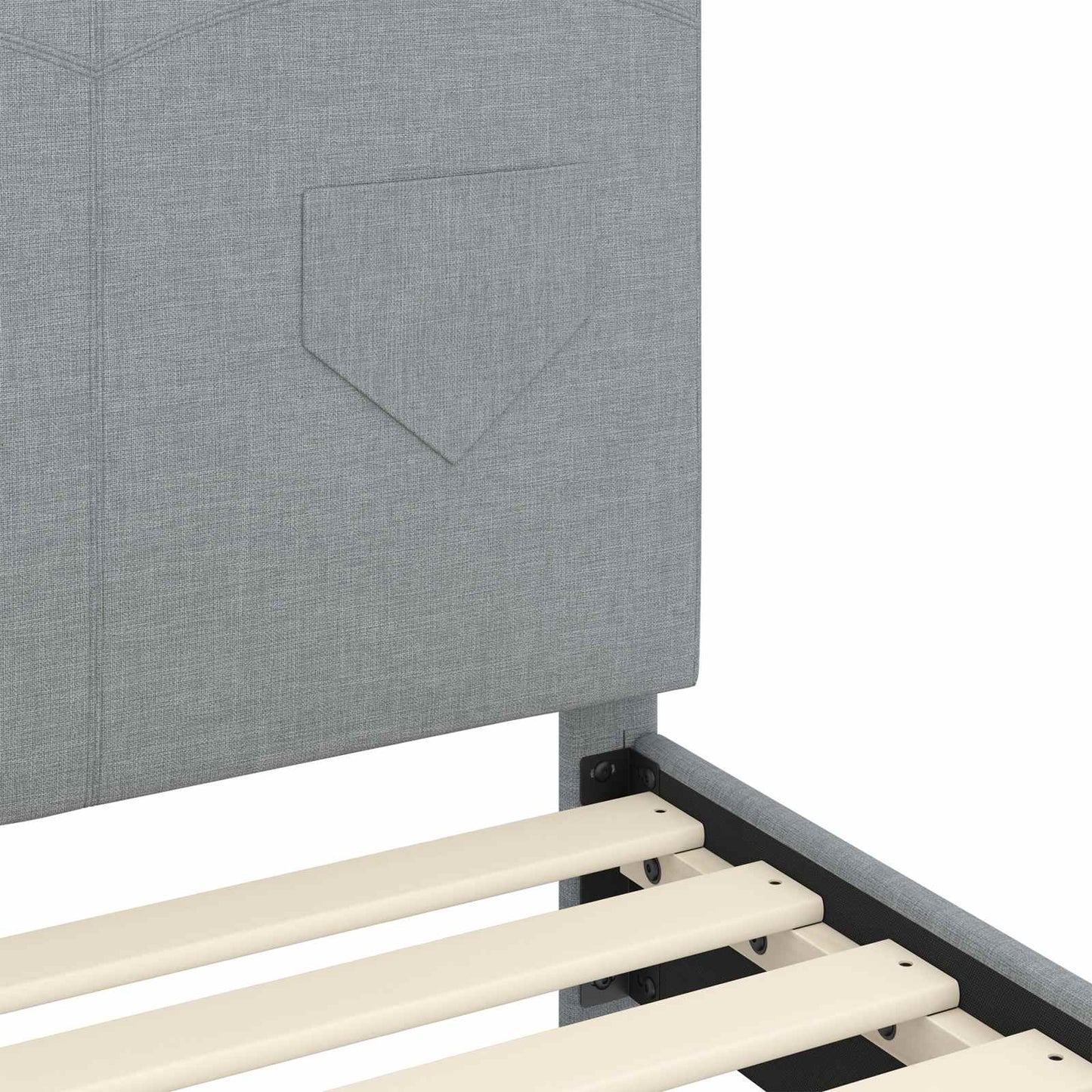 Bedframe voor kinderen met hoofdbord Lichtgrijs 90 x 200 cm is nu te koop bij PeponiXL, paradijselijk wonen!