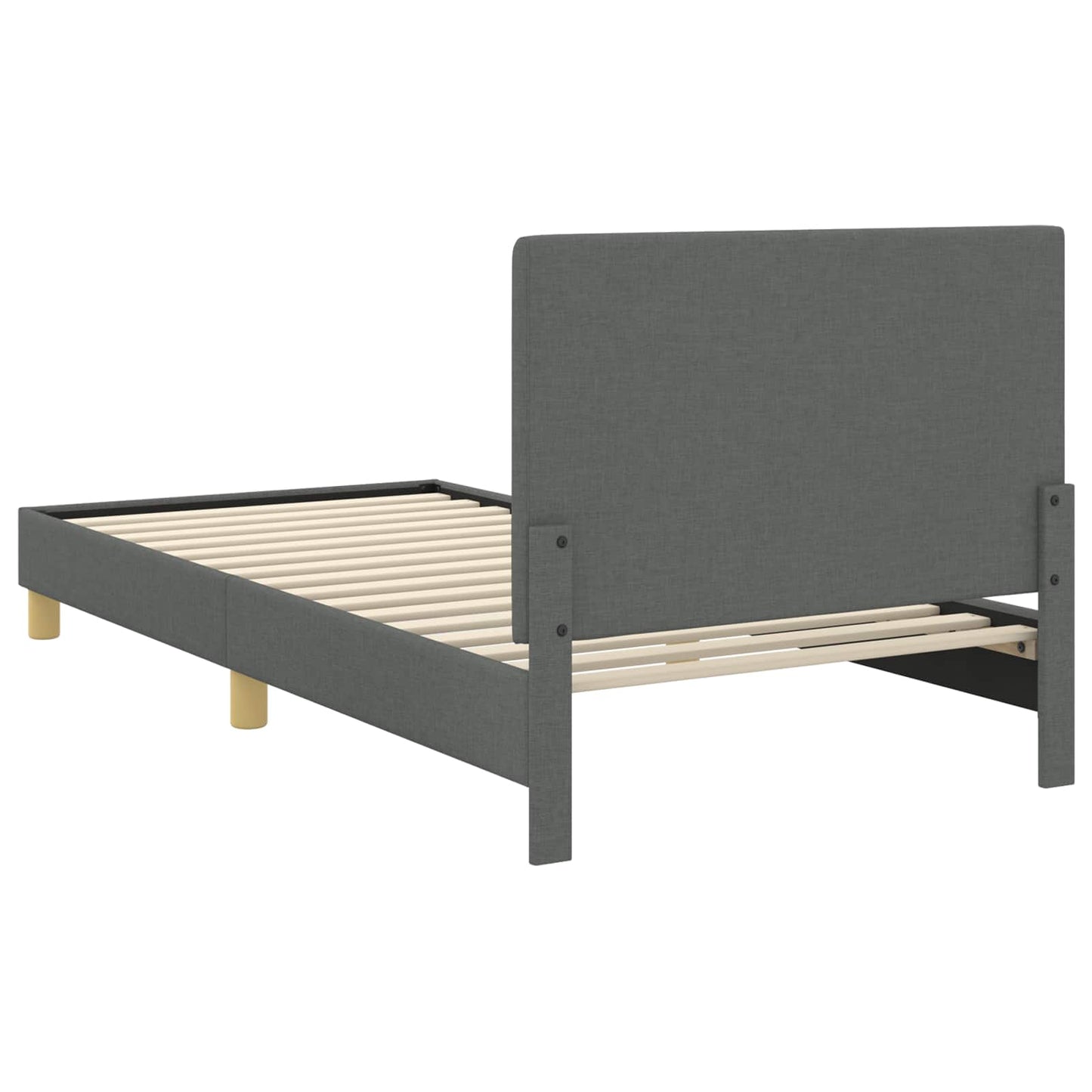 Bedframe voor kinderen met hoofdbord Donkergrijs 90 x 200 cm is nu te koop bij PeponiXL, paradijselijk wonen!
