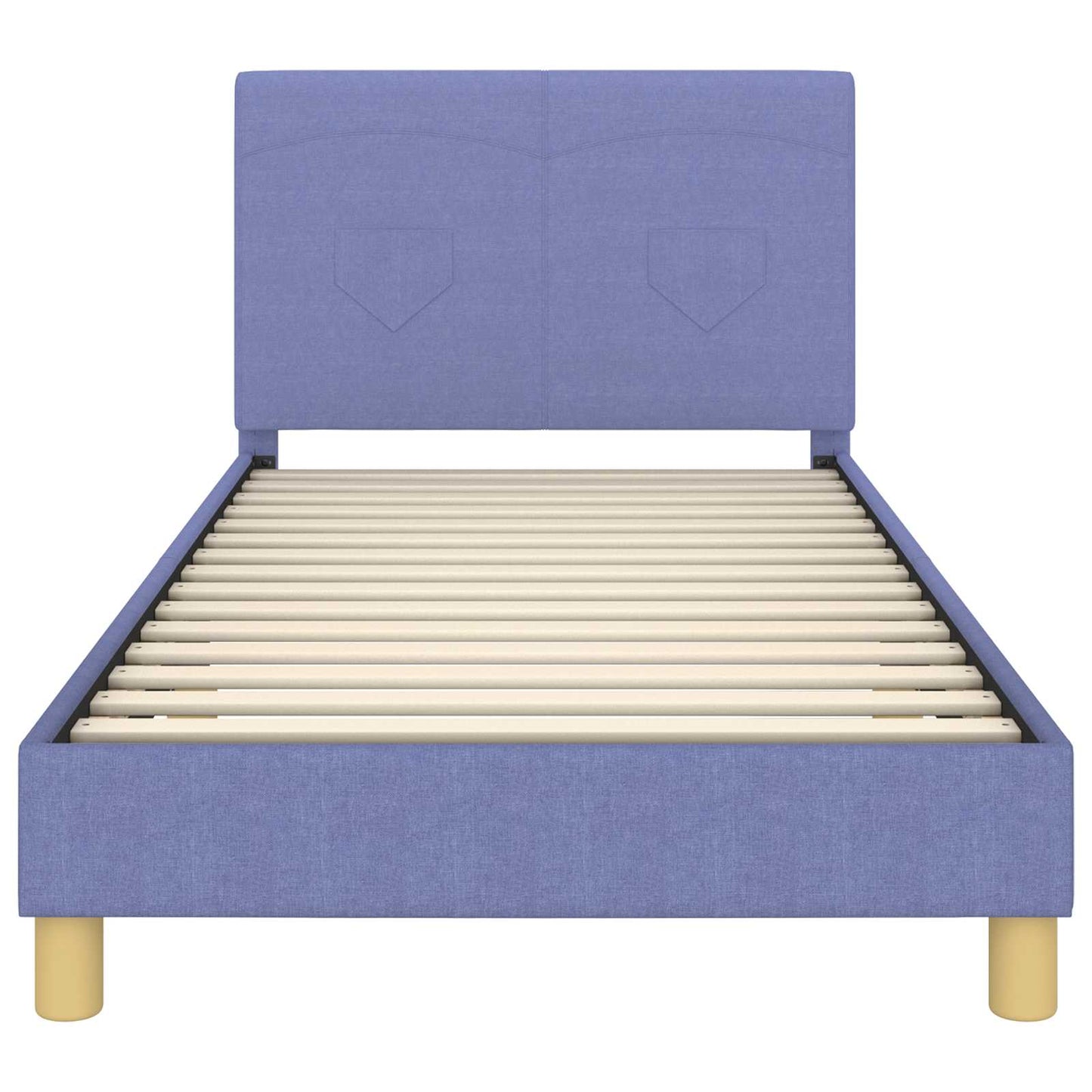 Bedframe voor kinderen met hoofdbord Jeans Blauw 90 x 200 cm is nu te koop bij PeponiXL, paradijselijk wonen!