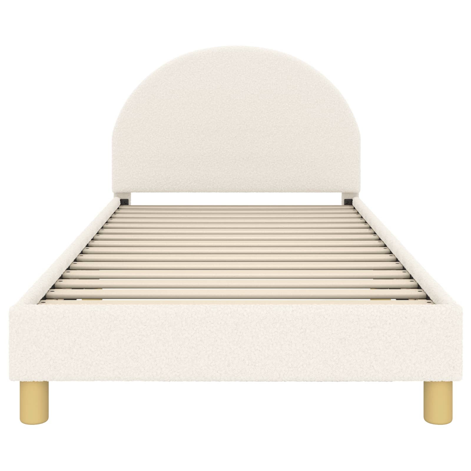 Bedframe voor kinderen met hoofdbord Crème 80 x 200 cm is nu te koop bij PeponiXL, paradijselijk wonen!
