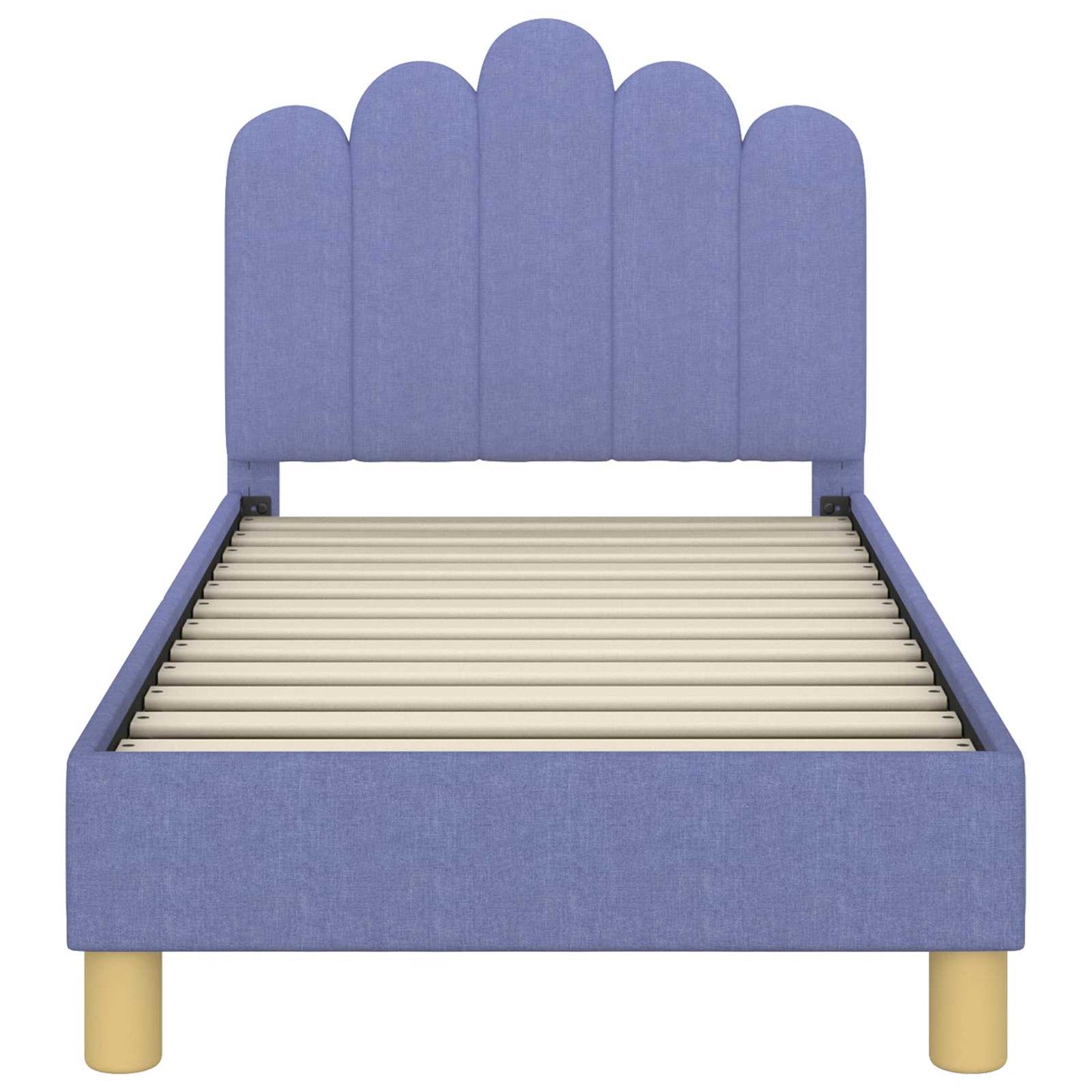 Peuterbedframe met hoofdbord Jeans Blauw 70 x 140 cm Stof is nu te koop bij PeponiXL, paradijselijk wonen!