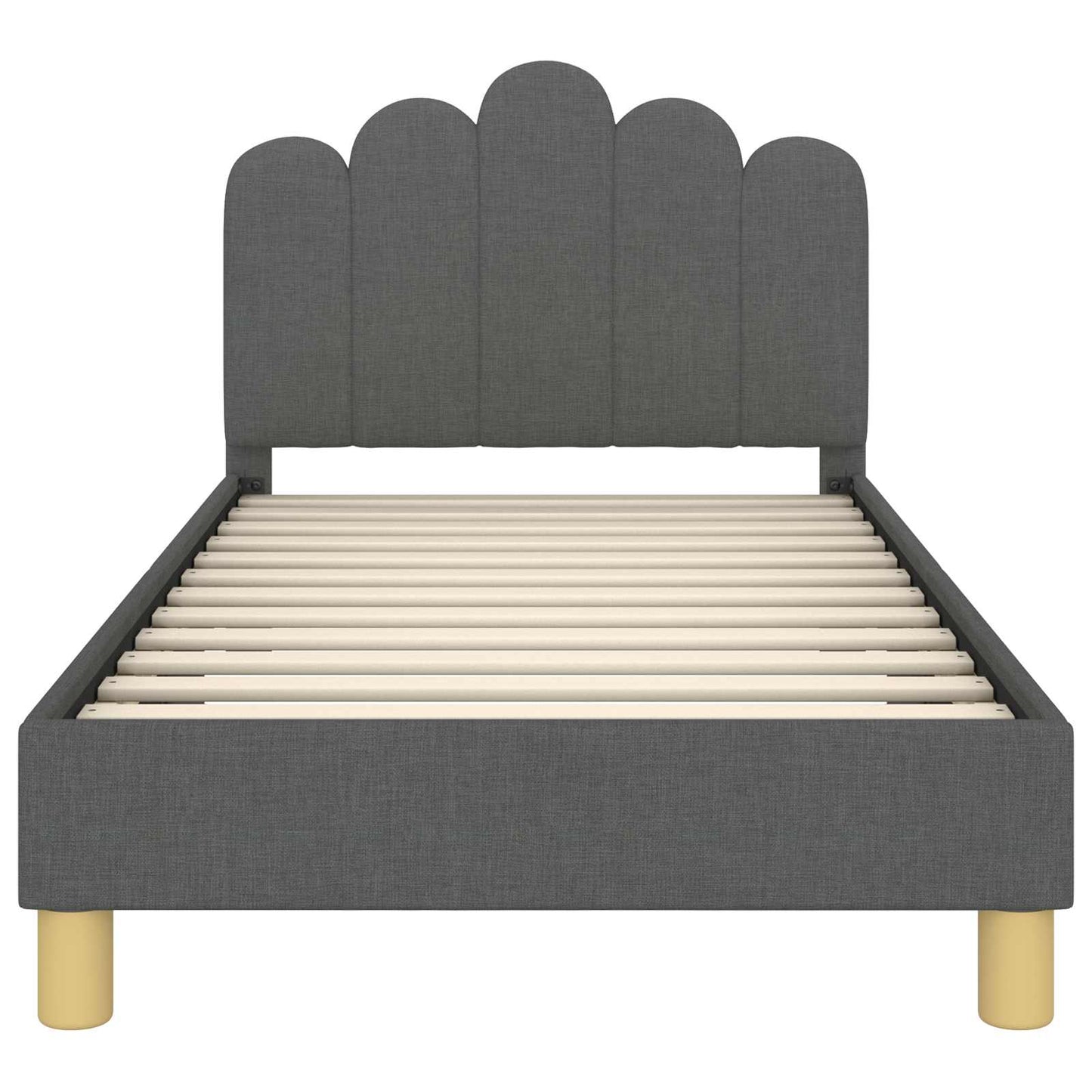 Bedframe voor kinderen met hoofdbord Donkergrijs 80 x 160 cm is nu te koop bij PeponiXL, paradijselijk wonen!