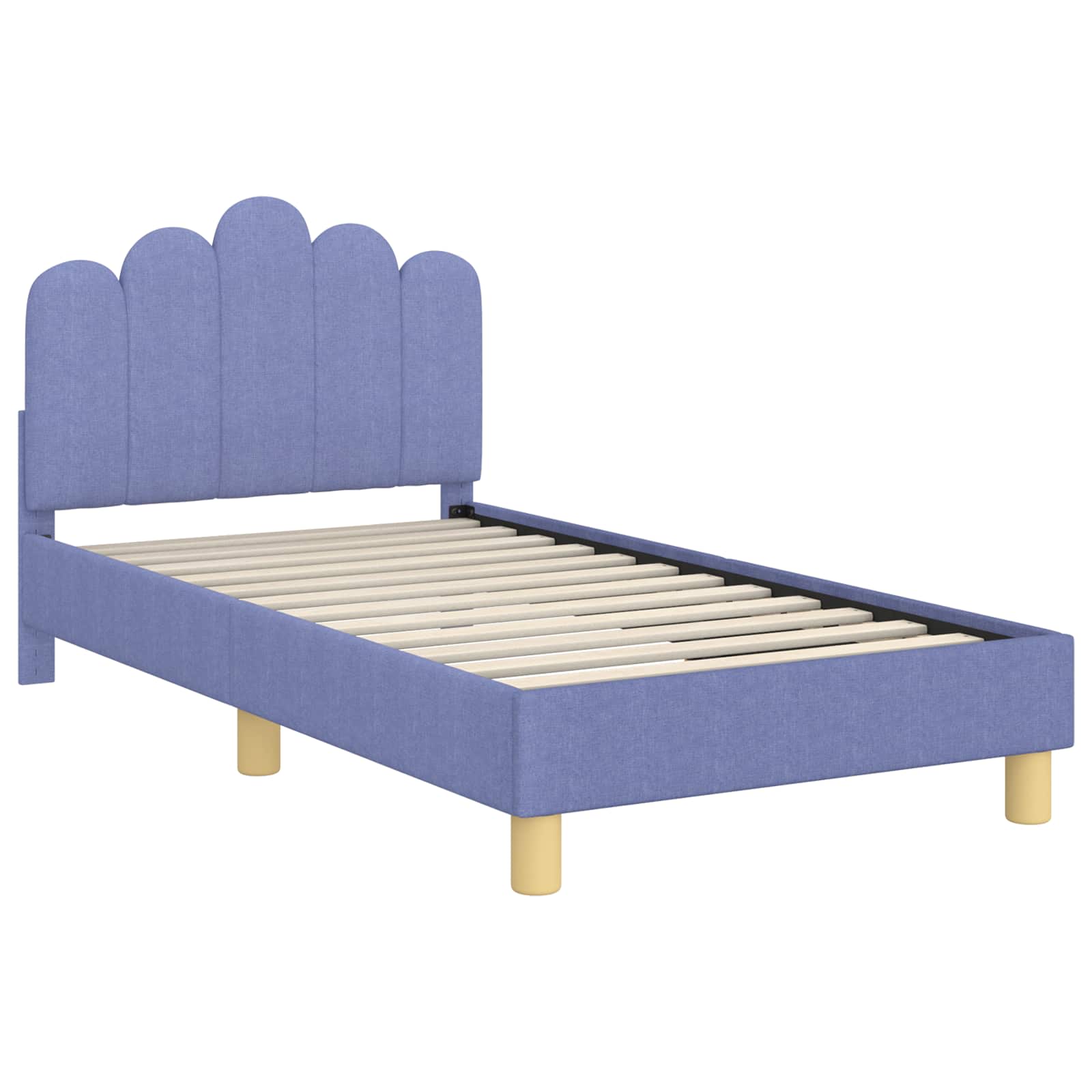 Bedframe voor kinderen met hoofdbord Jeans Blauw 80 x 160 cm is nu te koop bij PeponiXL, paradijselijk wonen!