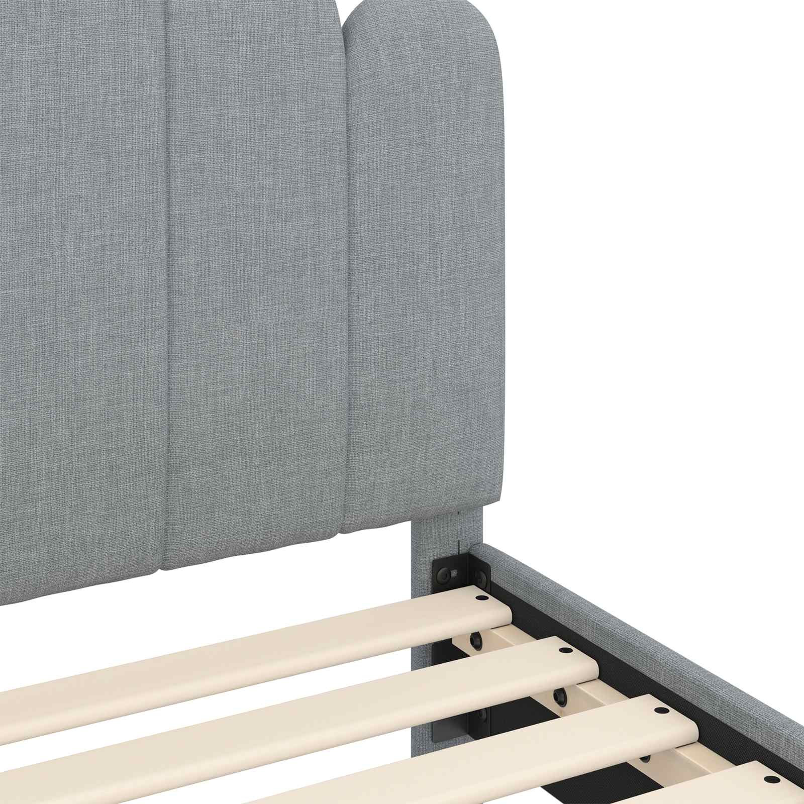 Bedframe voor kinderen met hoofdbord Lichtgrijs 90 x 190 cm is nu te koop bij PeponiXL, paradijselijk wonen!