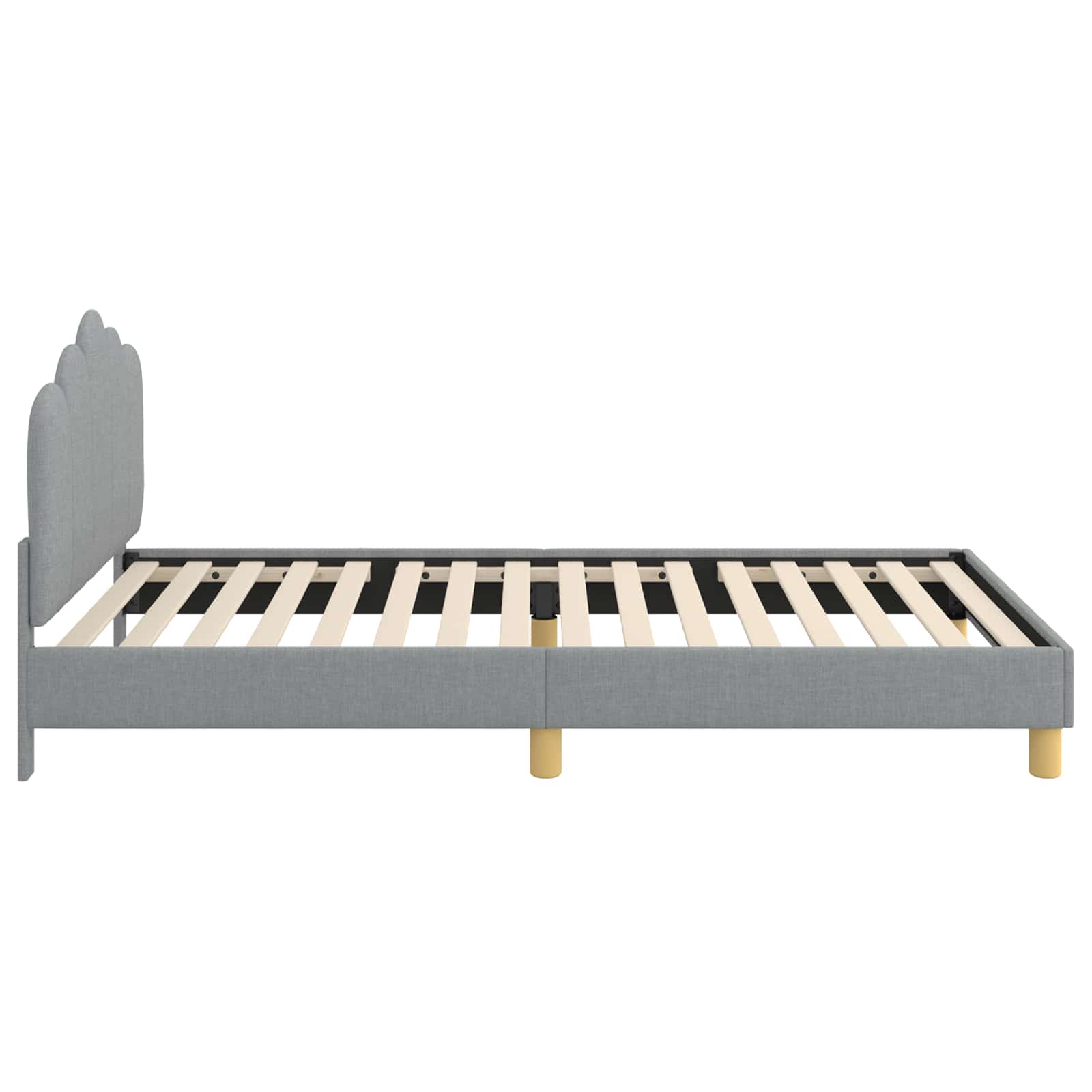Bedframe voor kinderen met hoofdbord Lichtgrijs 90 x 190 cm is nu te koop bij PeponiXL, paradijselijk wonen!