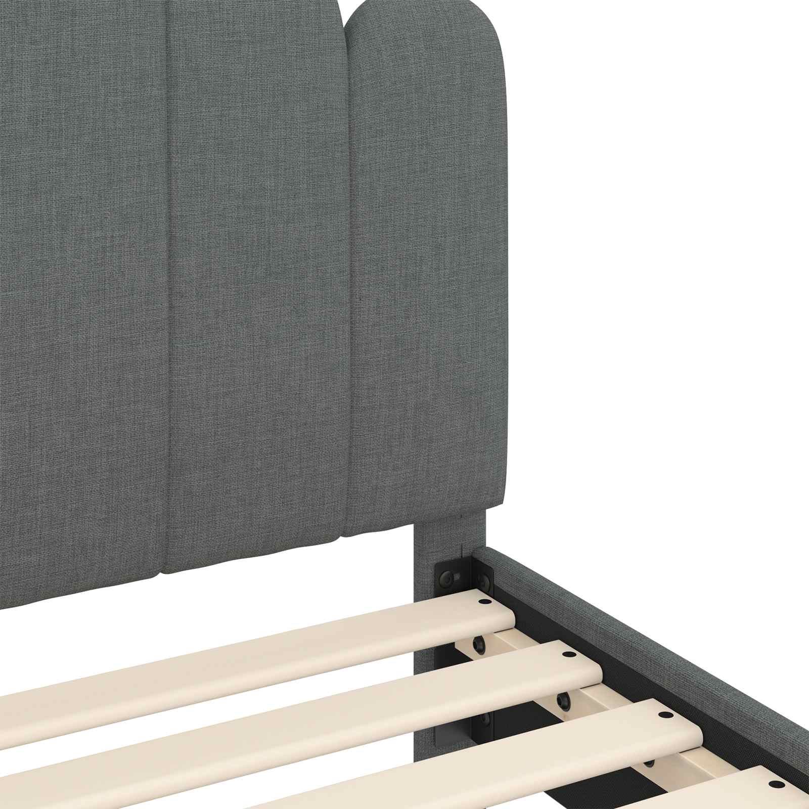 Bedframe voor kinderen met hoofdbord Donkergrijs 90 x 190 cm is nu te koop bij PeponiXL, paradijselijk wonen!