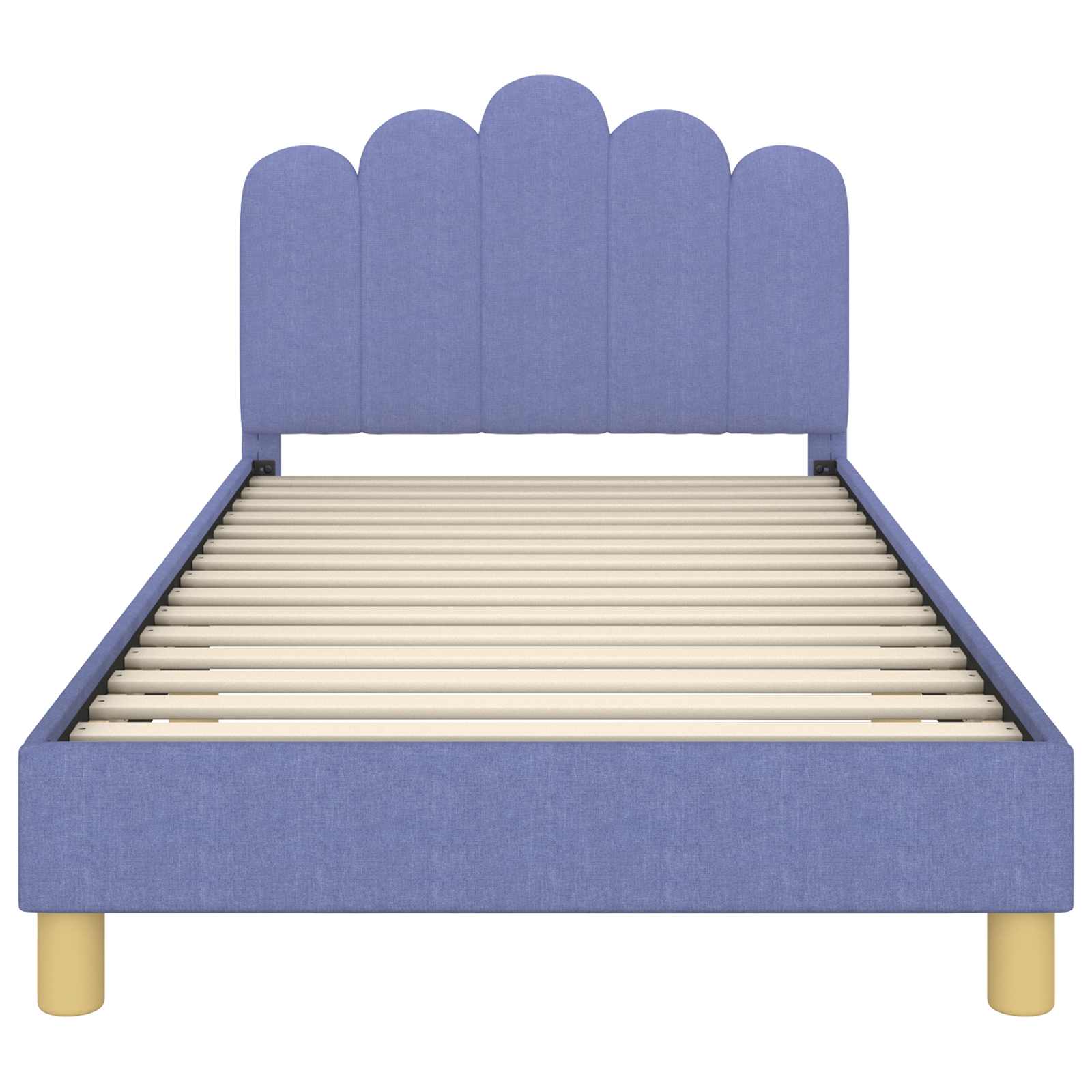 Bedframe voor kinderen met hoofdbord Jeans Blauw 90 x 190 cm is nu te koop bij PeponiXL, paradijselijk wonen!