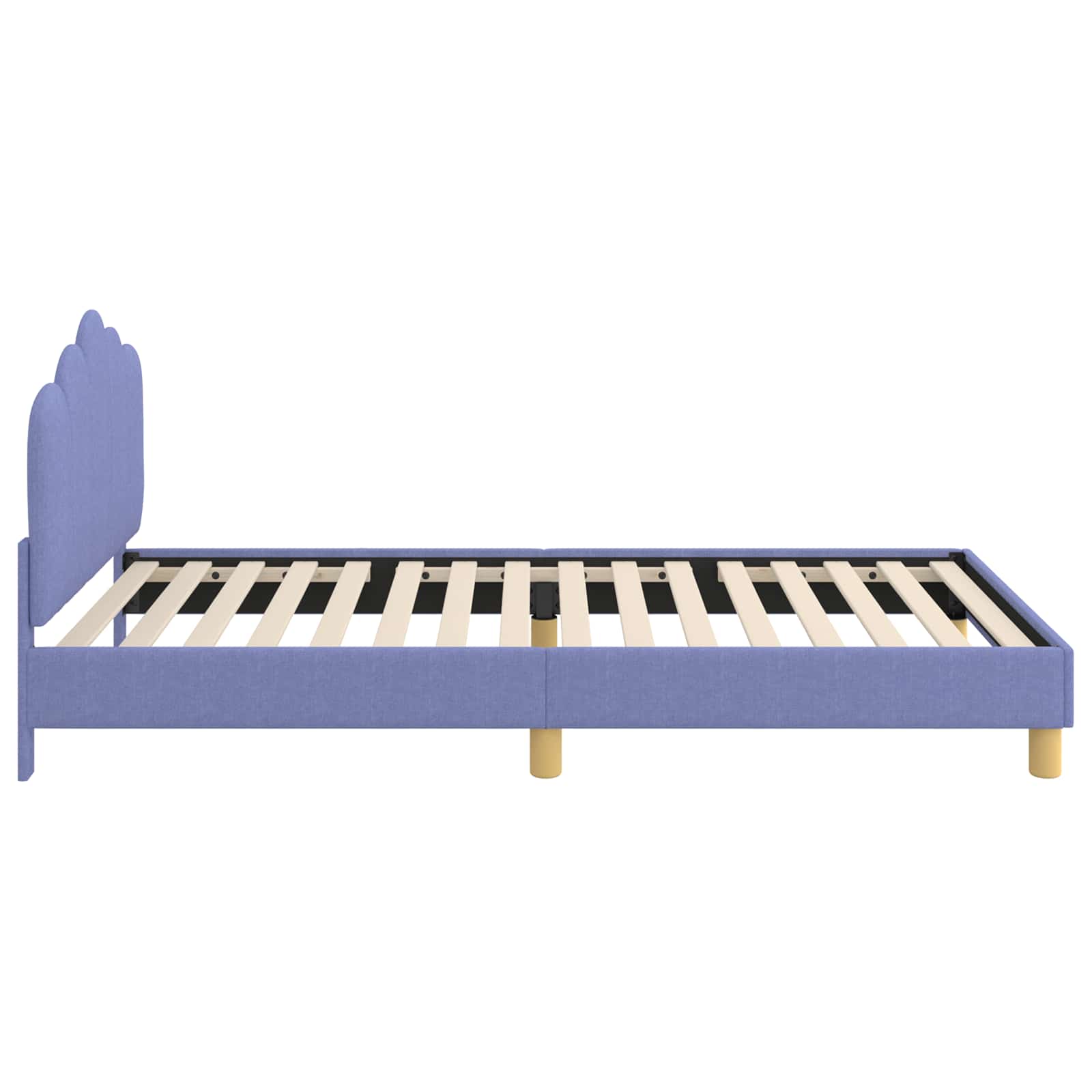 Bedframe voor kinderen met hoofdbord Jeans Blauw 90 x 190 cm is nu te koop bij PeponiXL, paradijselijk wonen!