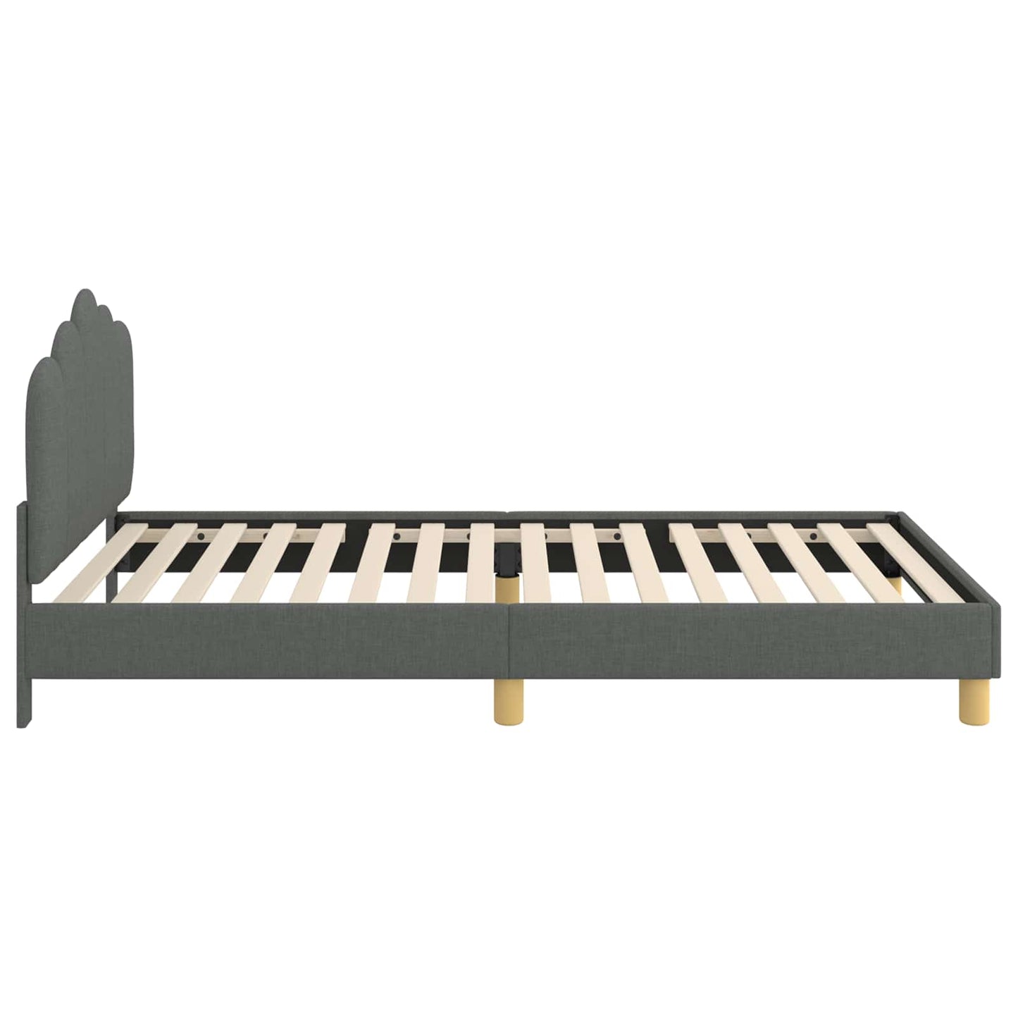 Bedframe voor kinderen met hoofdbord Donkergrijs 90 x 200 cm is nu te koop bij PeponiXL, paradijselijk wonen!