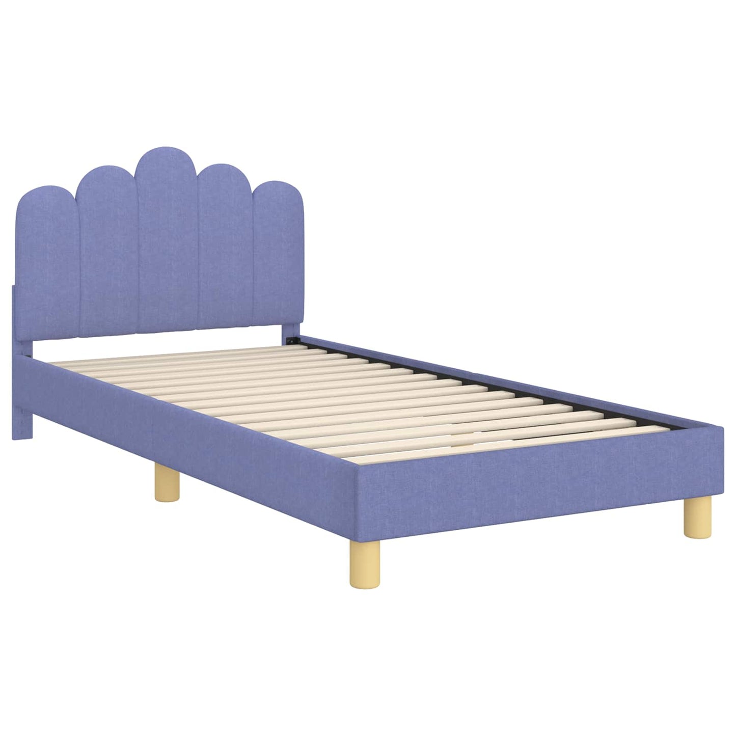 Bedframe voor kinderen met hoofdbord Jeans Blauw 90 x 200 cm is nu te koop bij PeponiXL, paradijselijk wonen!