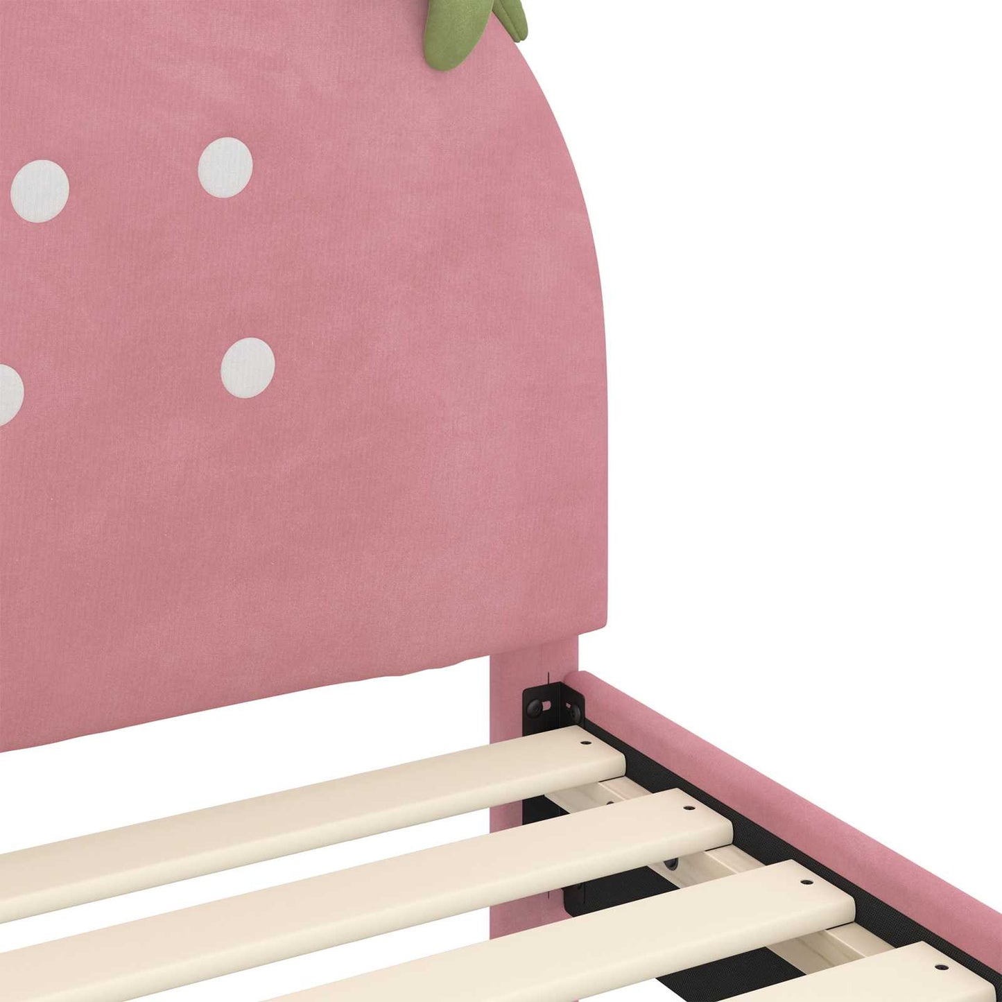 Peuterbedframe met hoofdbord Roze 70 x 140 cm Fluweel is nu te koop bij PeponiXL, paradijselijk wonen!