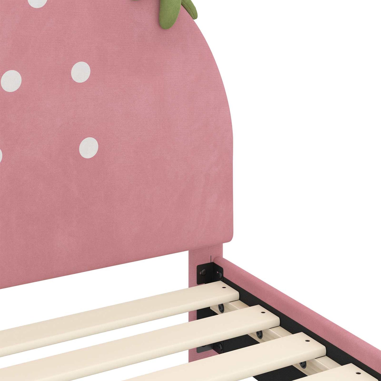 Peuterbedframe met hoofdbord Roze 70 x 140 cm Fluweel is nu te koop bij PeponiXL, paradijselijk wonen!