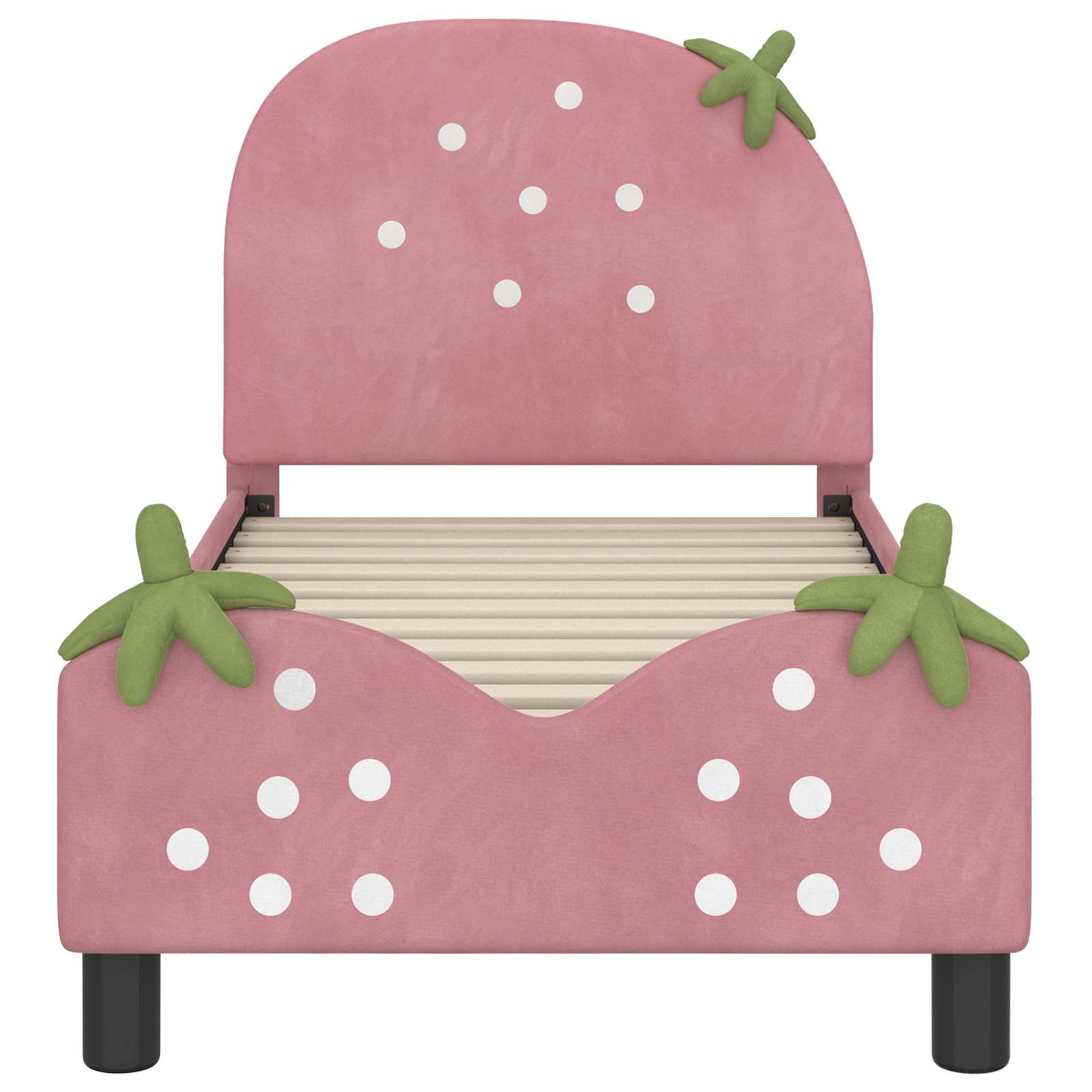 Peuterbedframe met hoofdbord Roze 70 x 140 cm Fluweel is nu te koop bij PeponiXL, paradijselijk wonen!