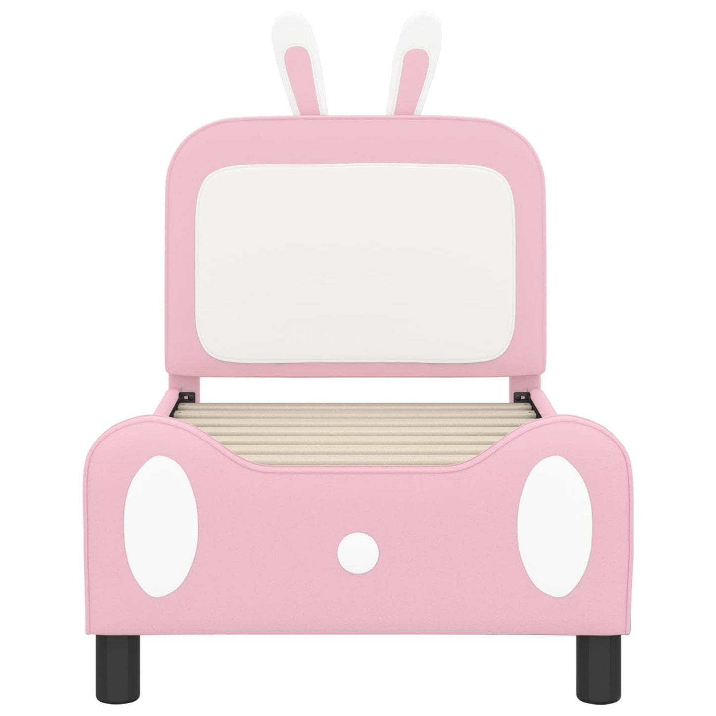 Peuterbedframe met hoofdbord met hoofdeinde Roze 70 x 140 cm PU is nu te koop bij PeponiXL, paradijselijk wonen!