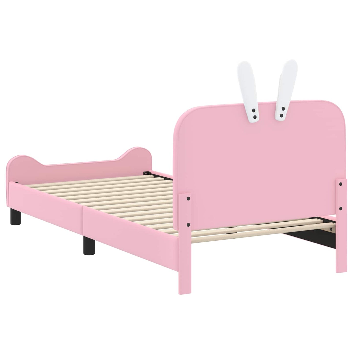 Bedframe voor kinderen met hoofdbord Roze 80 x 200 cm PU is nu te koop bij PeponiXL, paradijselijk wonen!