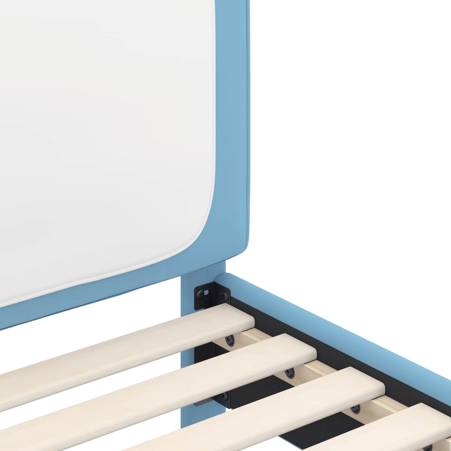 Bedframe voor kinderen met hoofdbord Blauw 80 x 200 cm PU is nu te koop bij PeponiXL, paradijselijk wonen!