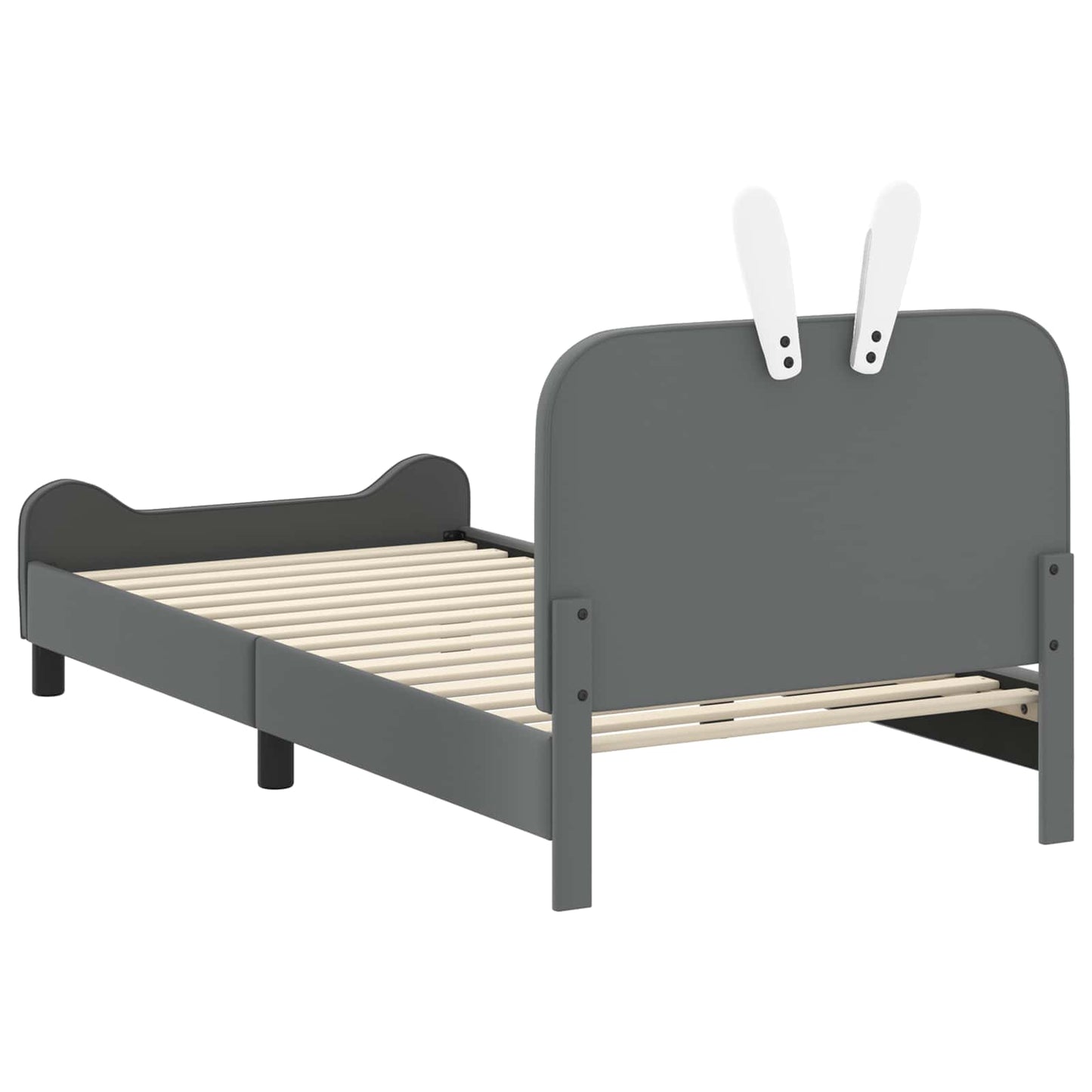 Bedframe voor kinderen met hoofdbord Lichtgrijs 90 x 190 cm PU is nu te koop bij PeponiXL, paradijselijk wonen!