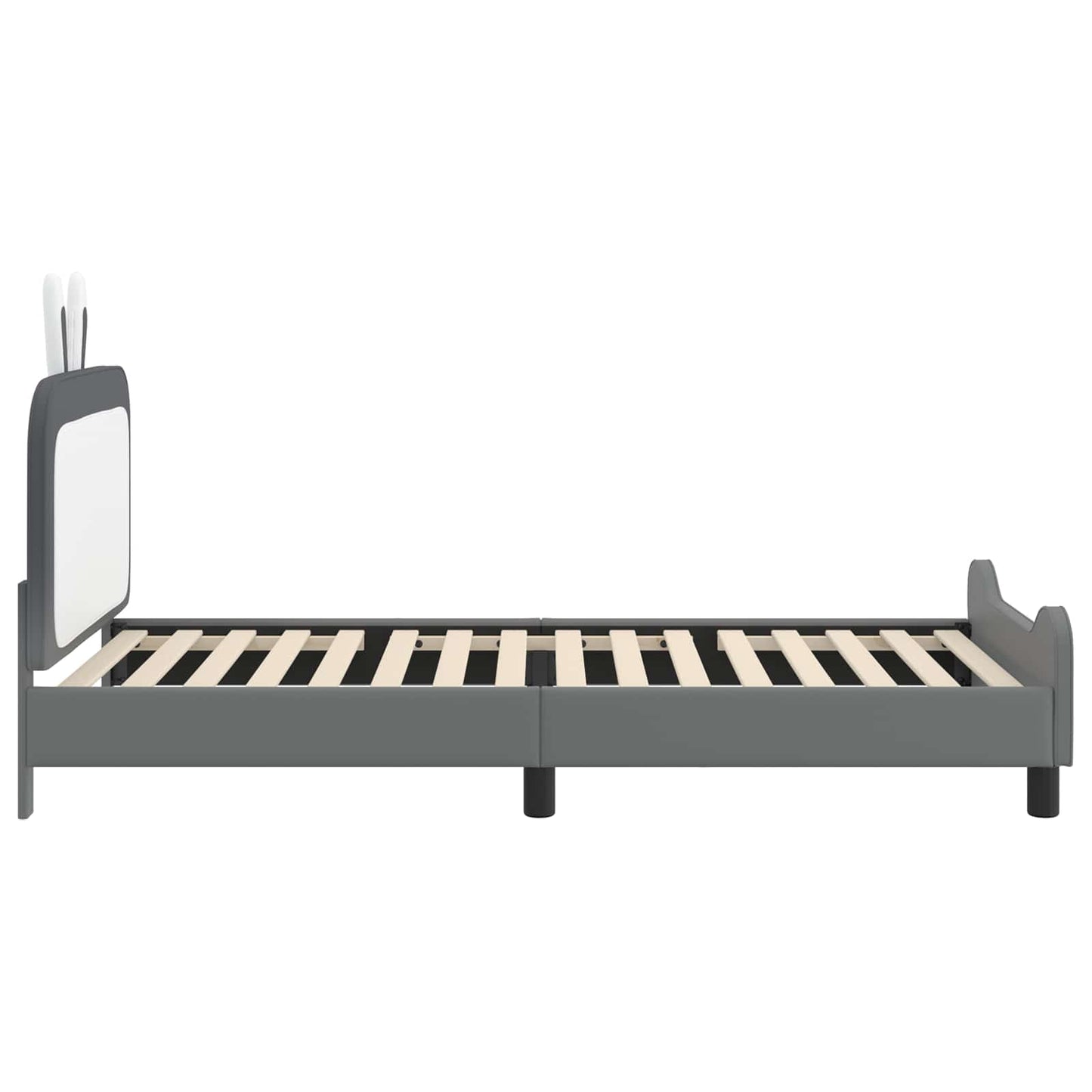Bedframe voor kinderen met hoofdbord Lichtgrijs 90 x 190 cm PU is nu te koop bij PeponiXL, paradijselijk wonen!