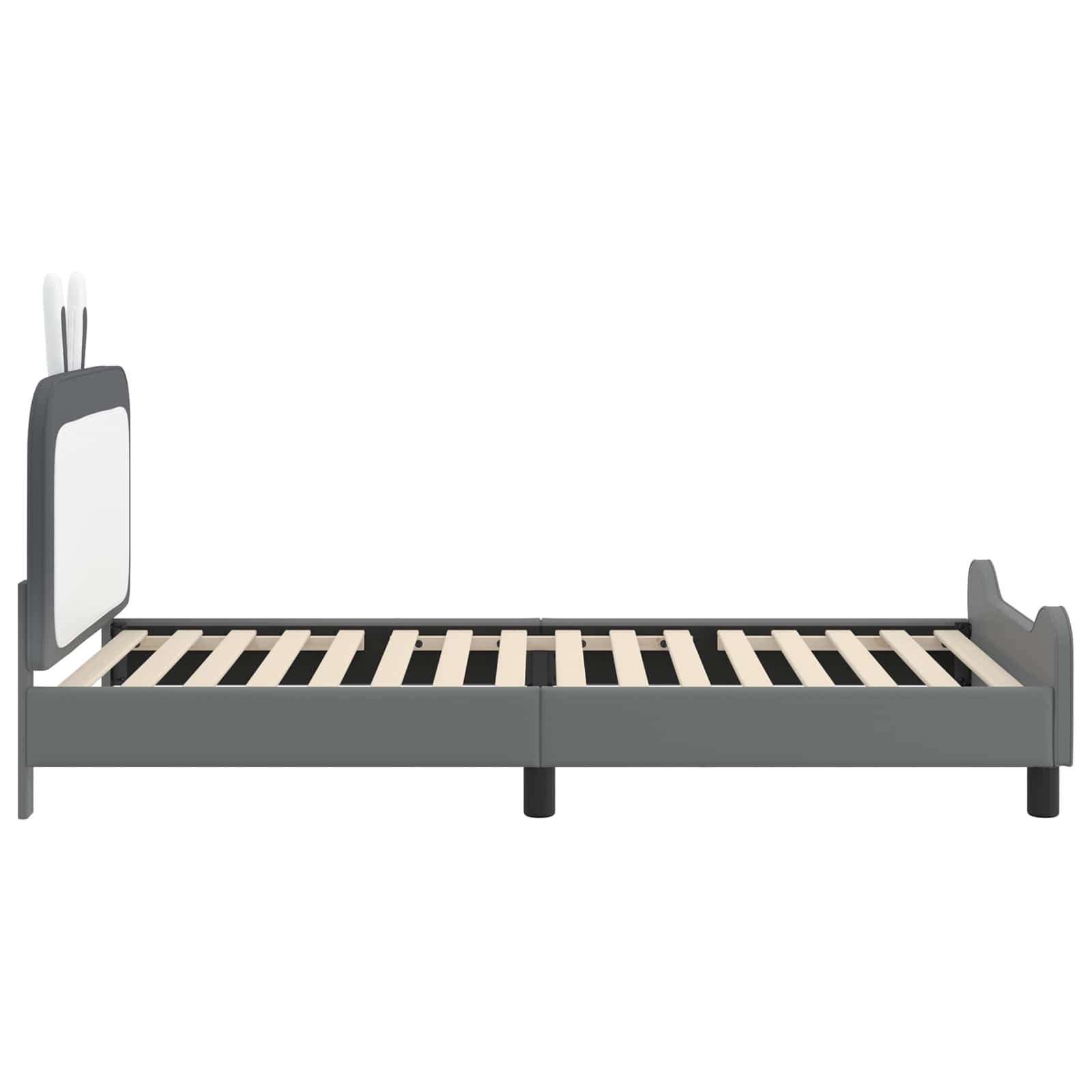 Bedframe voor kinderen met hoofdbord Lichtgrijs 90 x 190 cm PU is nu te koop bij PeponiXL, paradijselijk wonen!