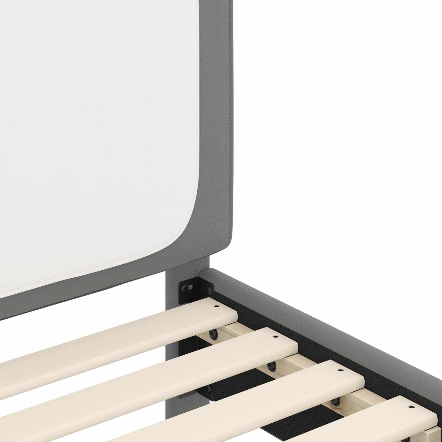 Bedframe voor kinderen met hoofdbord Lichtgrijs 90 x 200 cm PU is nu te koop bij PeponiXL, paradijselijk wonen!