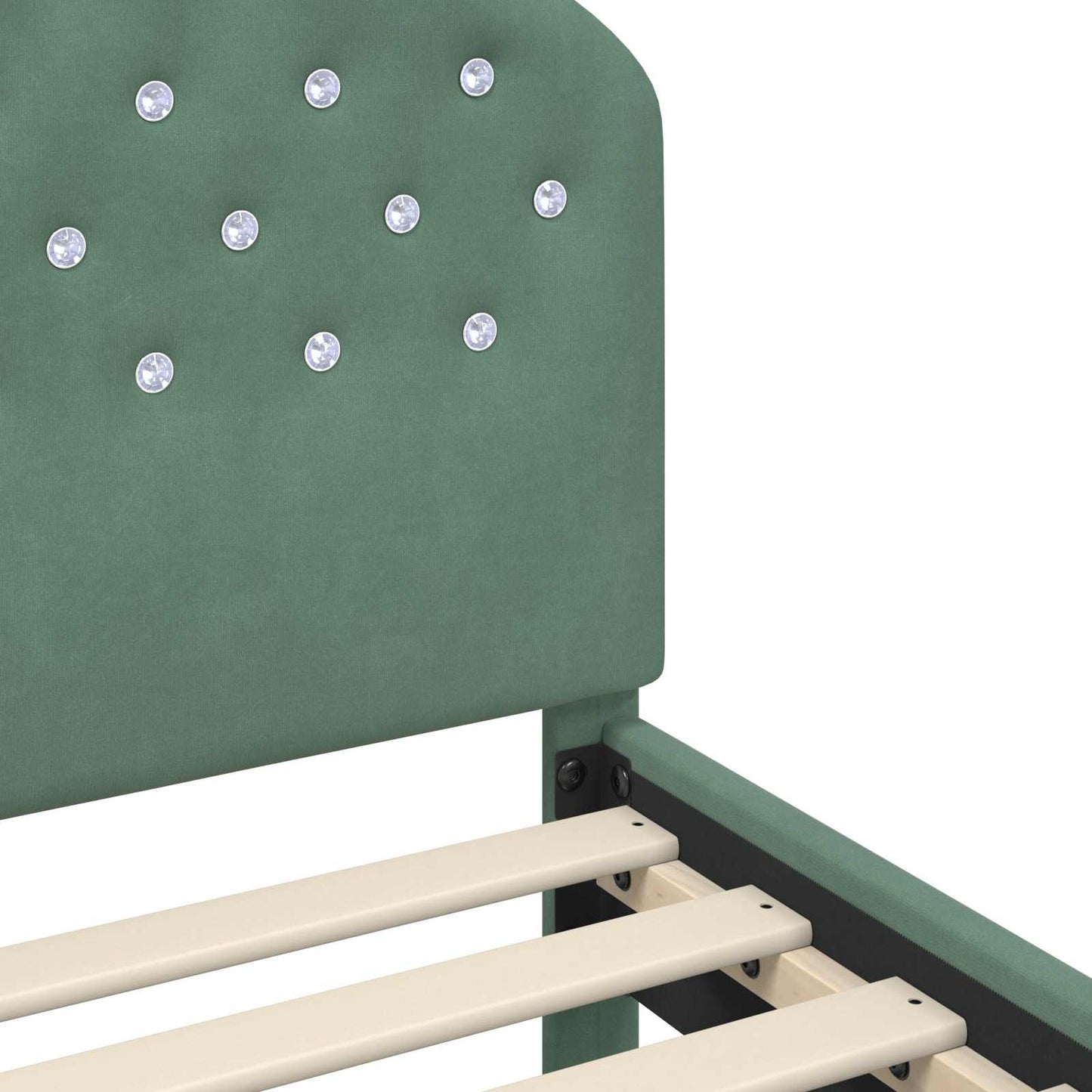 Bedframe voor kinderen met hoofdbord Zeegroen 80 x 160 cm is nu te koop bij PeponiXL, paradijselijk wonen!