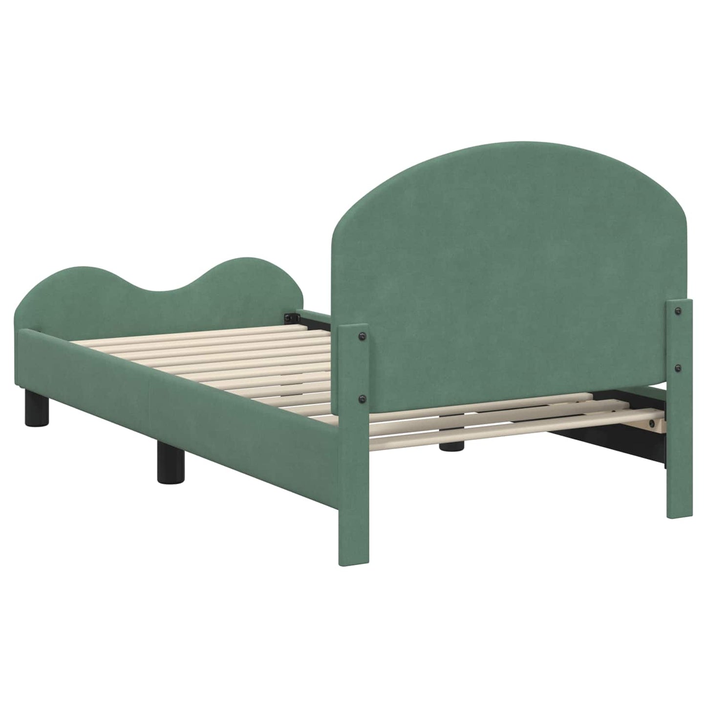 Bedframe voor kinderen met hoofdbord Zeegroen 80 x 160 cm is nu te koop bij PeponiXL, paradijselijk wonen!