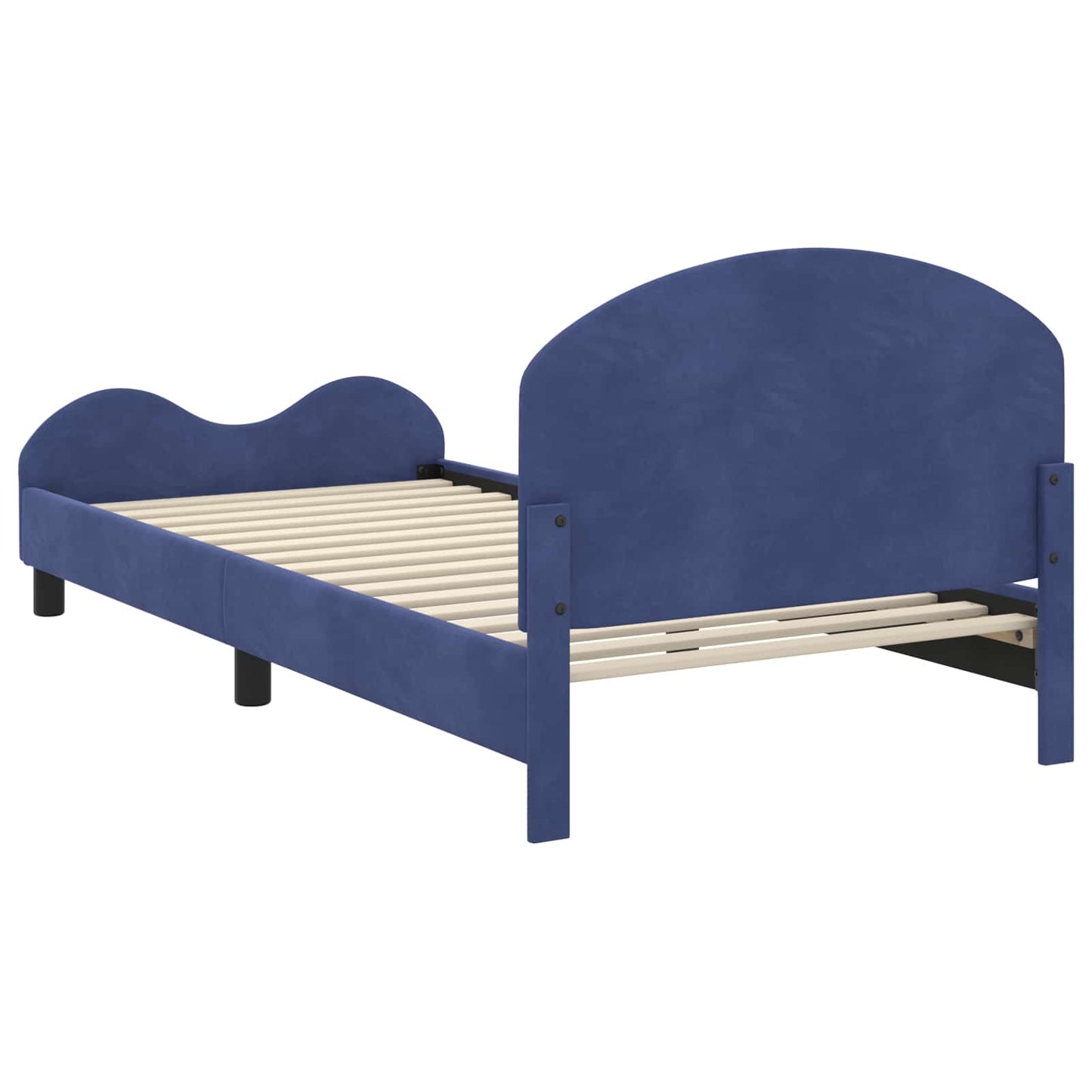 Bedframe voor kinderen met hoofdbord Politieblauw 90 x 200 cm is nu te koop bij PeponiXL, paradijselijk wonen!