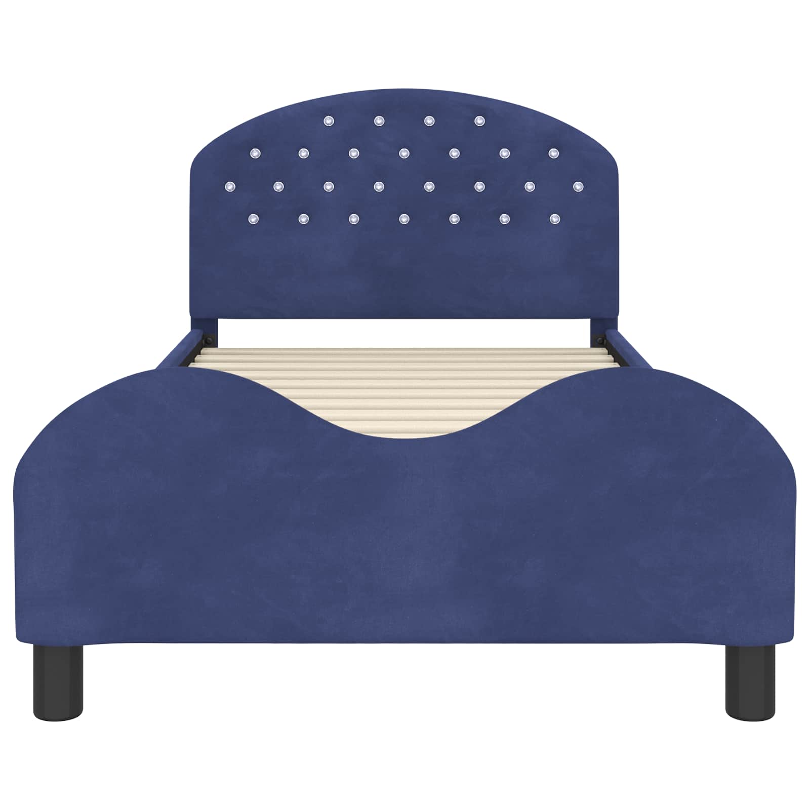 Bedframe voor kinderen met hoofdbord Politieblauw 90 x 200 cm is nu te koop bij PeponiXL, paradijselijk wonen!