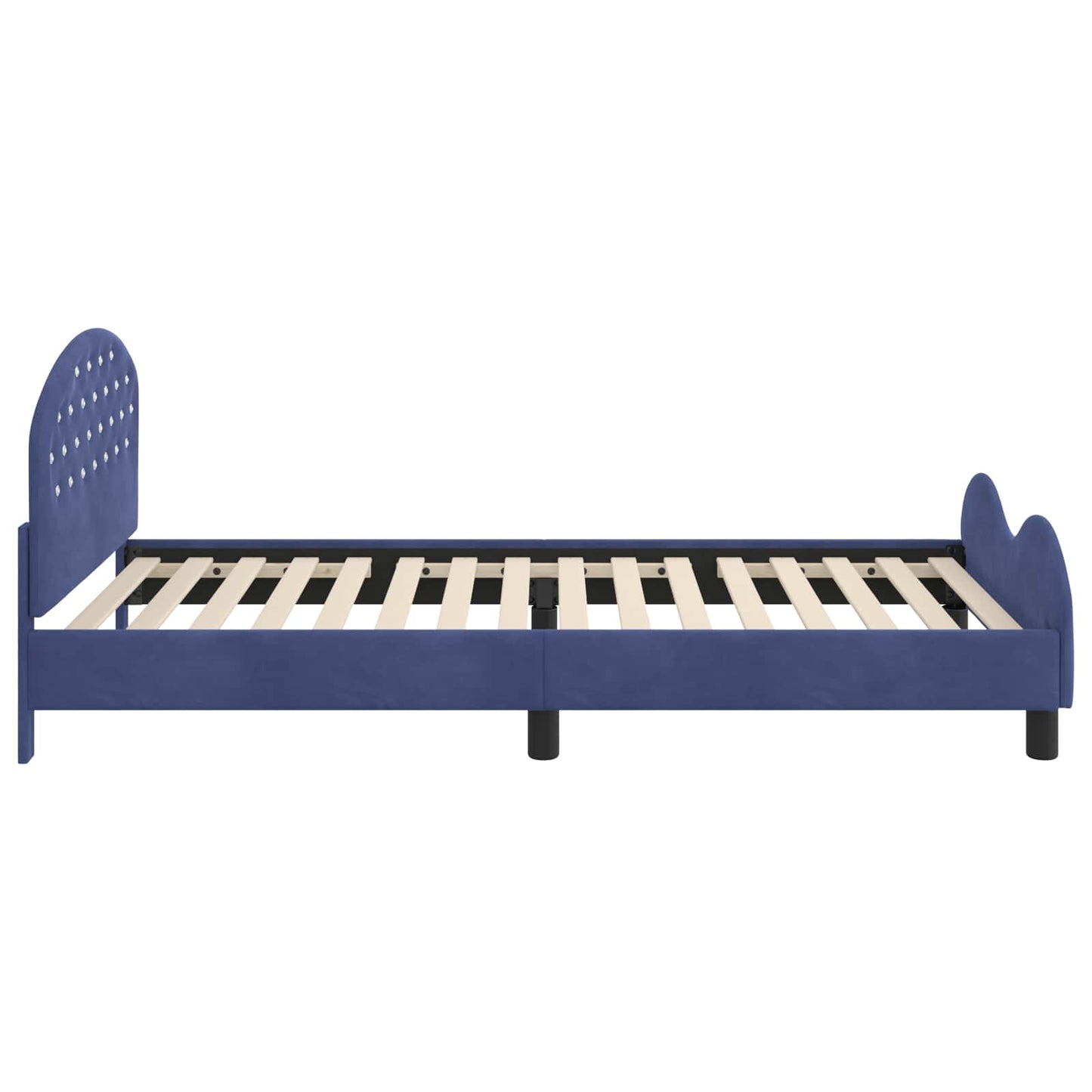 Bedframe voor kinderen met hoofdbord Politieblauw 90 x 200 cm is nu te koop bij PeponiXL, paradijselijk wonen!