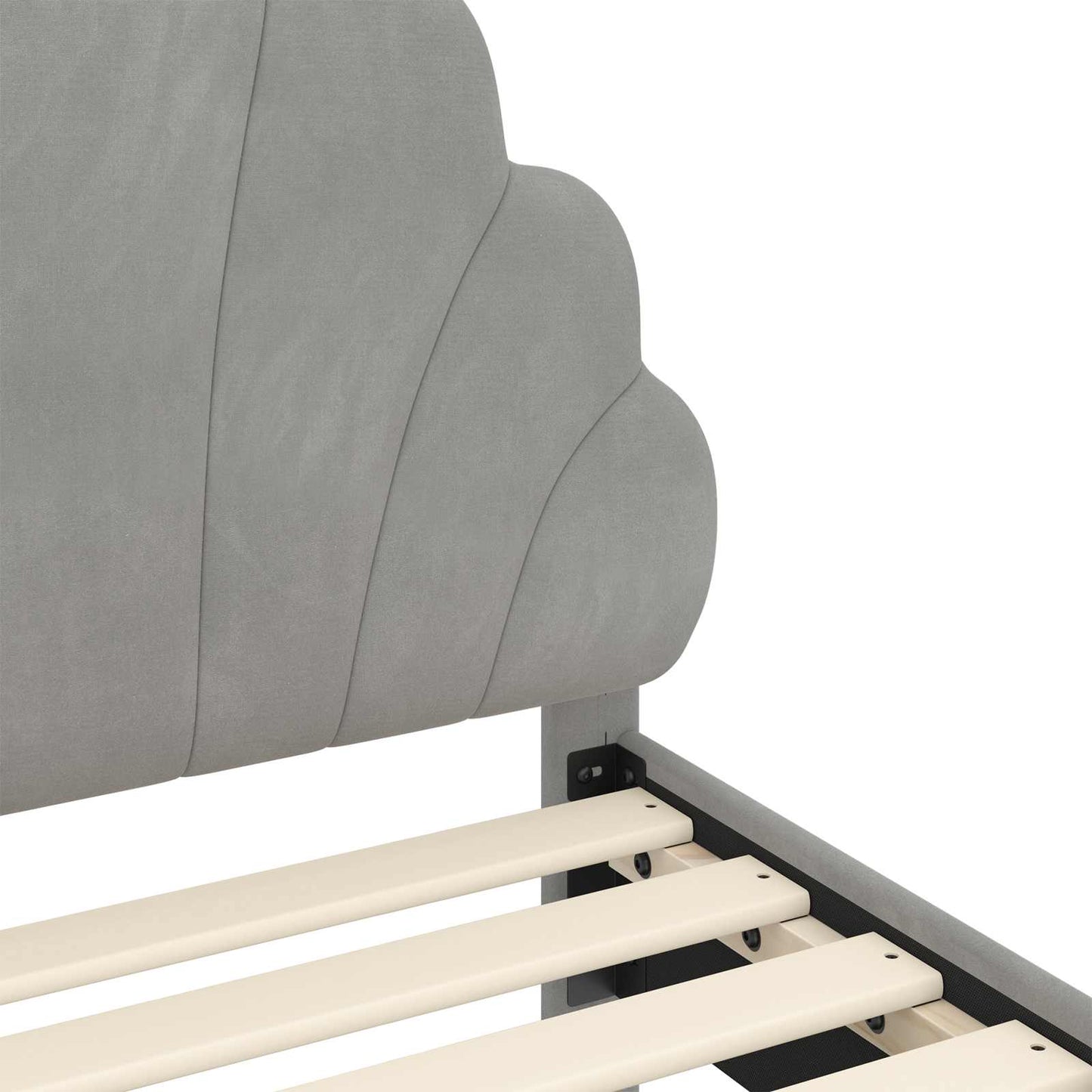 Bedframe voor kinderen met hoofdbord Lichtgrijs 80 x 200 cm is nu te koop bij PeponiXL, paradijselijk wonen!