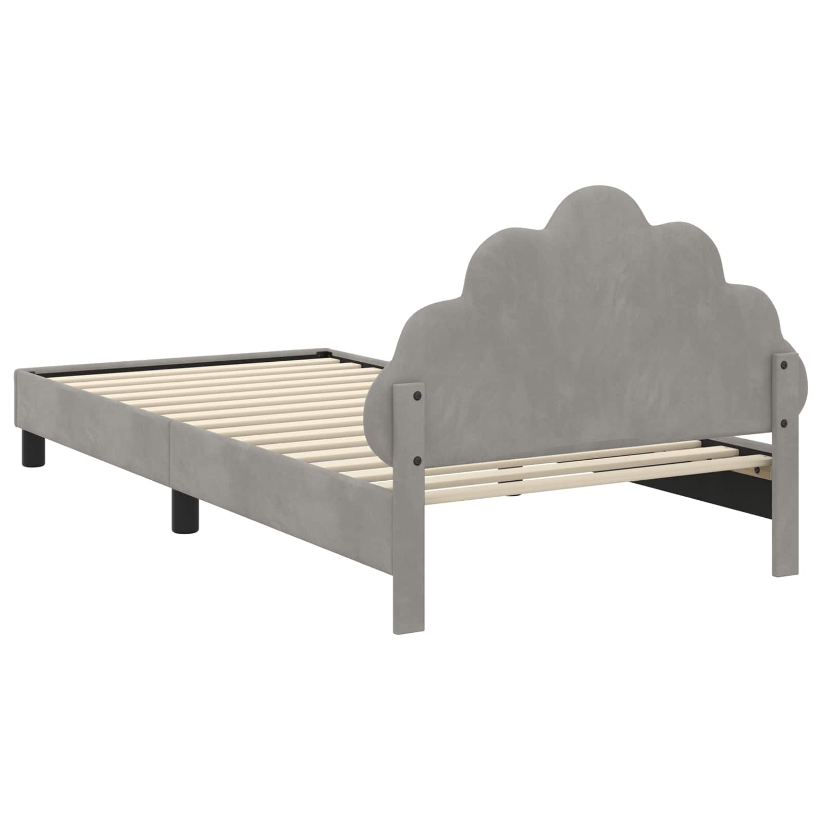 Bedframe voor kinderen met hoofdbord Lichtgrijs 80 x 200 cm is nu te koop bij PeponiXL, paradijselijk wonen!