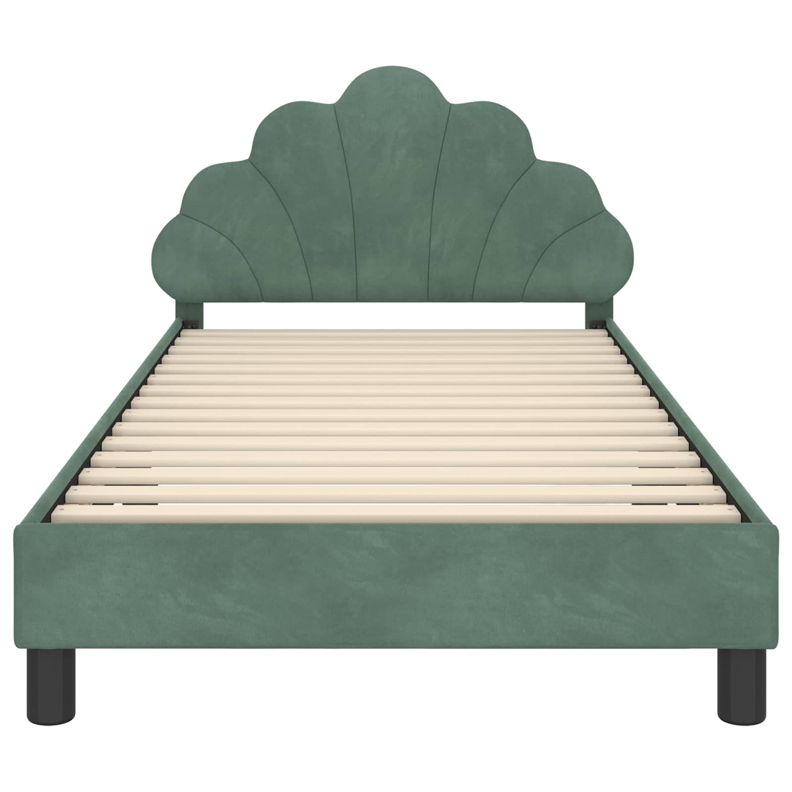 Bedframe voor kinderen met hoofdbord Zeegroen 80 x 200 cm is nu te koop bij PeponiXL, paradijselijk wonen!