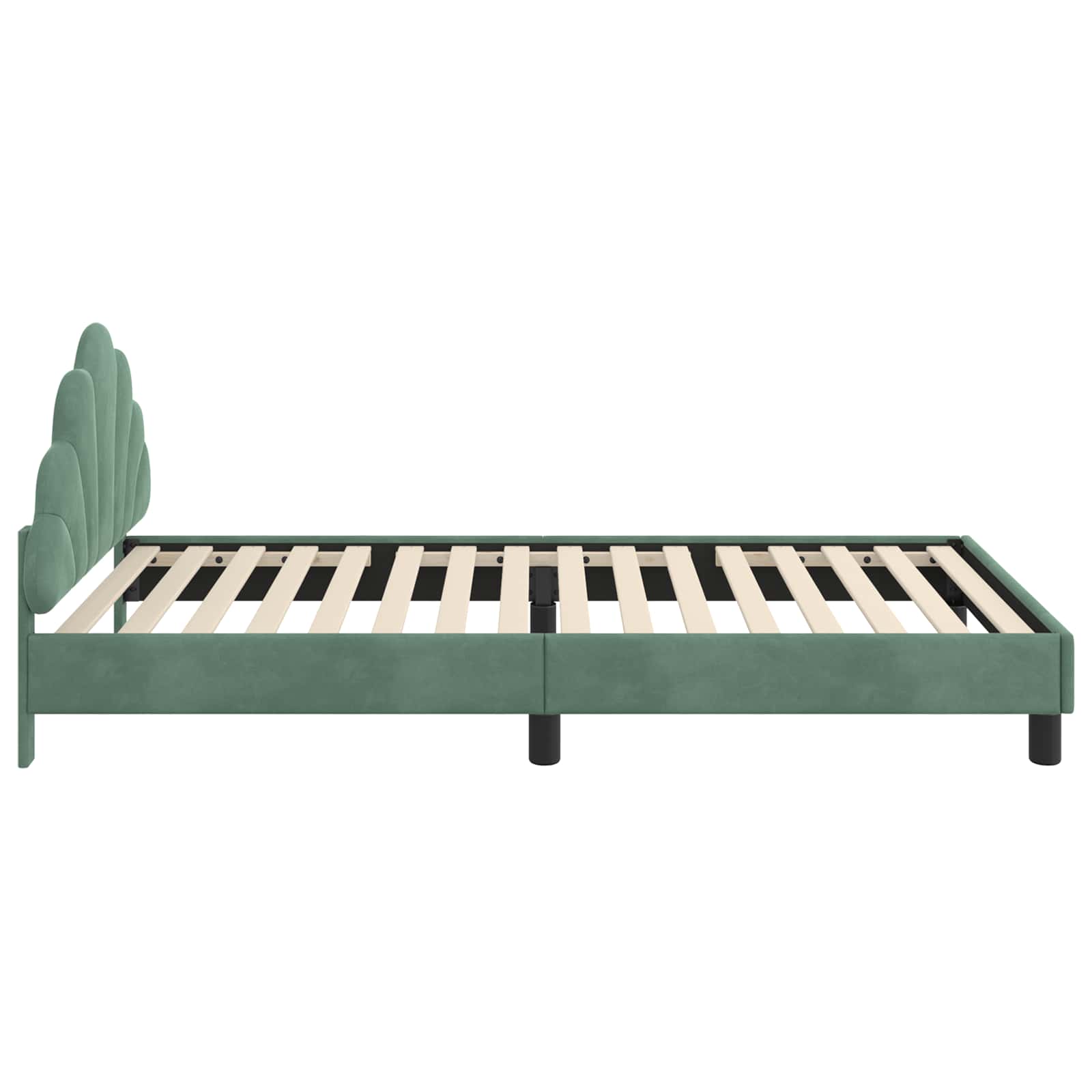 Bedframe voor kinderen met hoofdbord Zeegroen 80 x 200 cm is nu te koop bij PeponiXL, paradijselijk wonen!