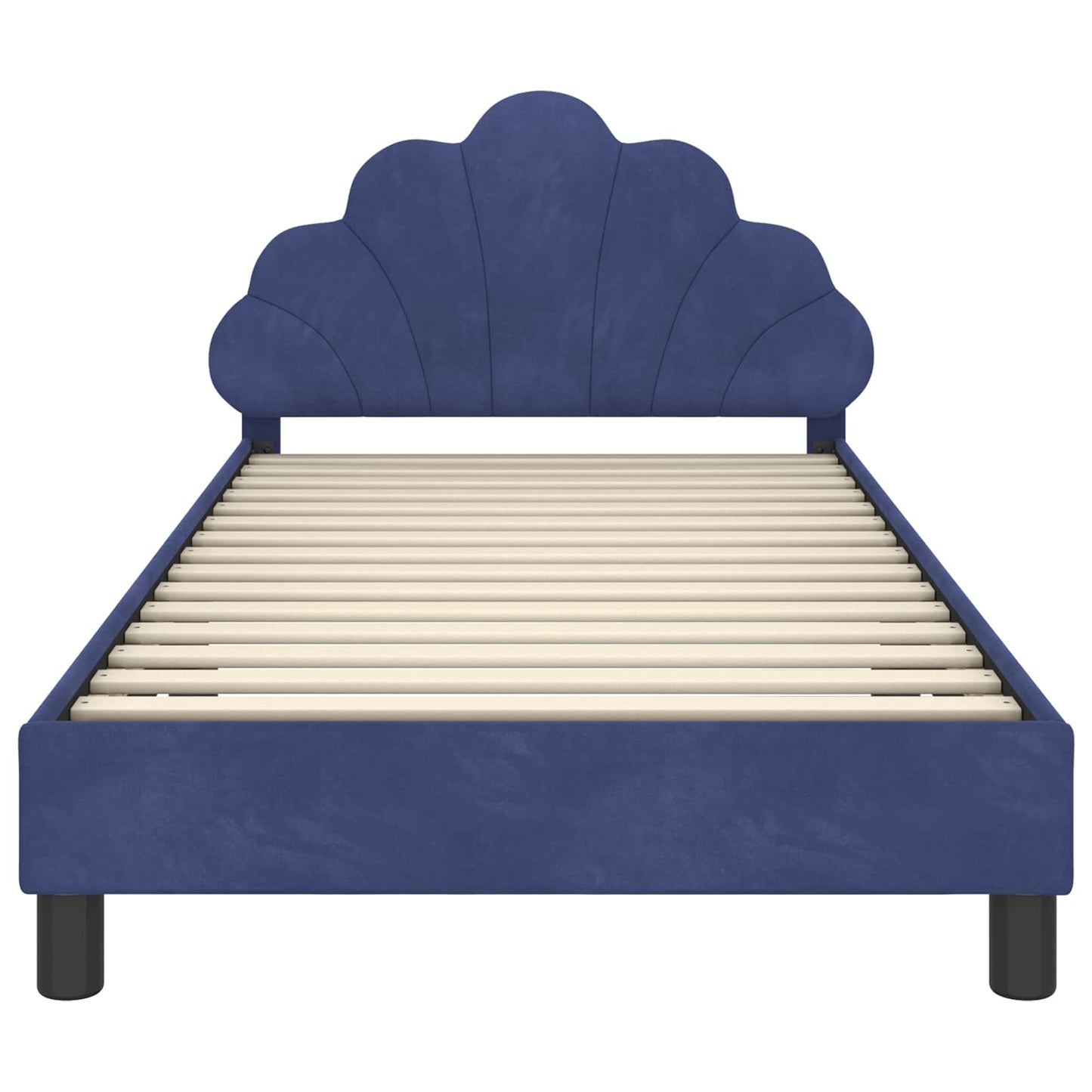 Bedframe voor kinderen met hoofdbord Politieblauw 80 x 200 cm is nu te koop bij PeponiXL, paradijselijk wonen!